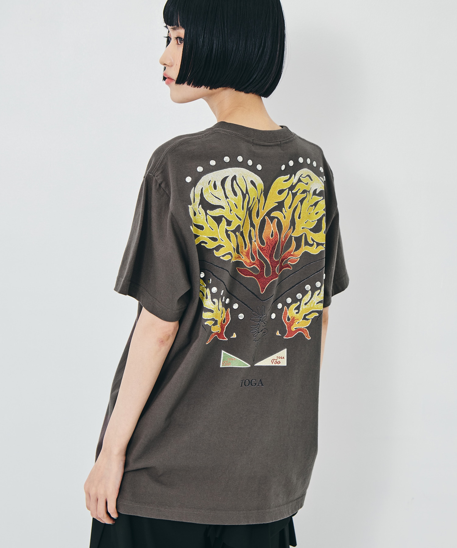 Studs T-shirt with back print TOGA