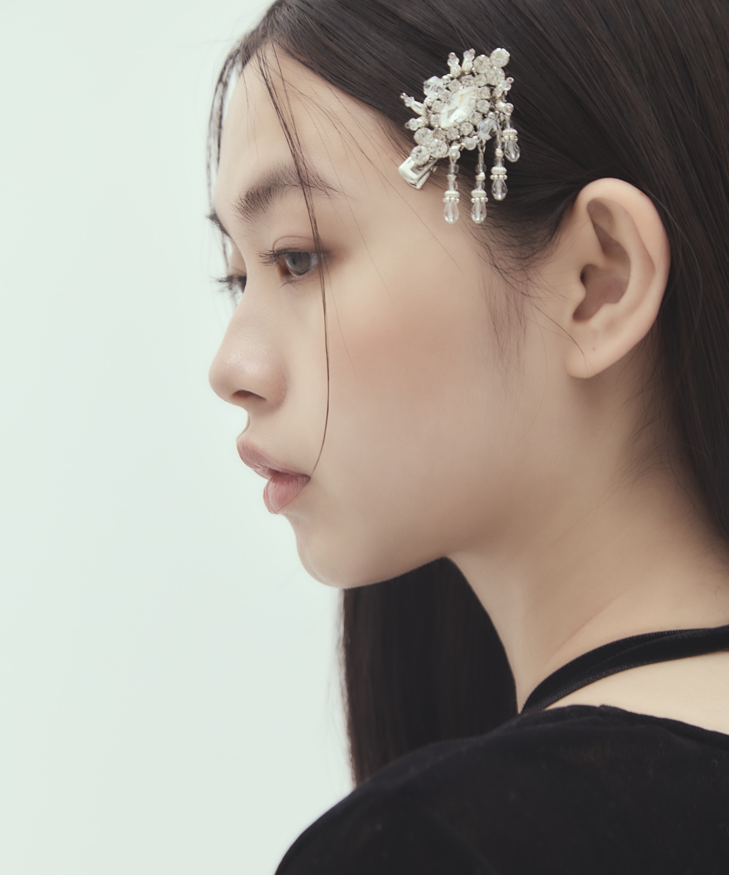 crystal hair clip left tanakadaisuke