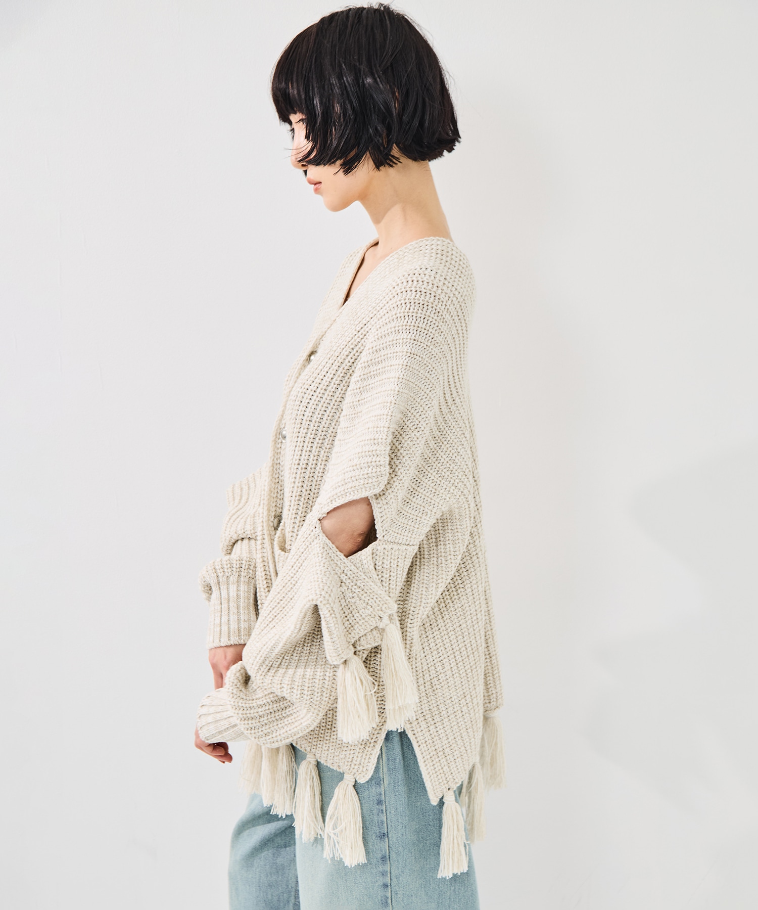 Fringe knit sulvam