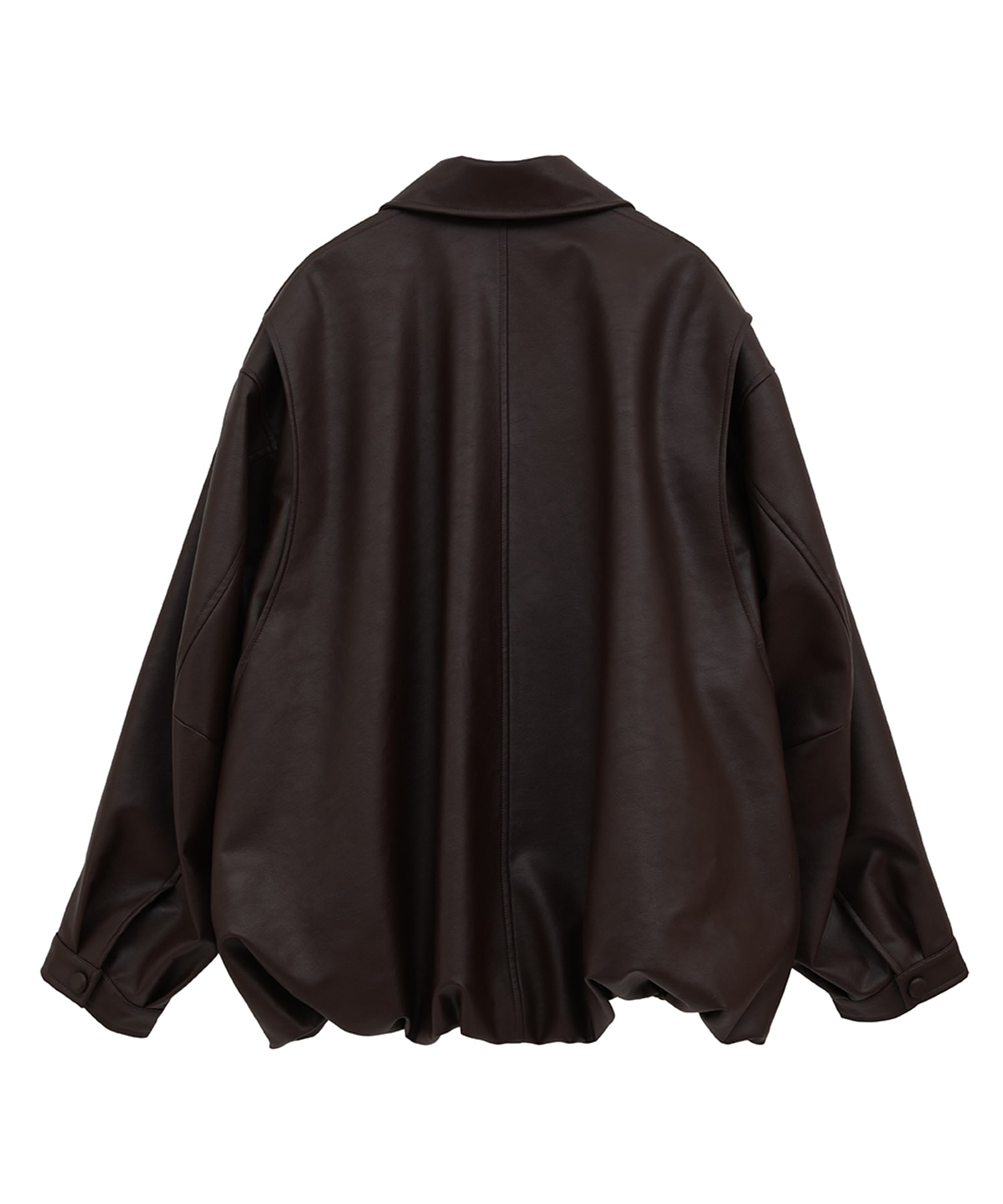 別注 FAKE LEATHER BALLOON JACKET CLANE
