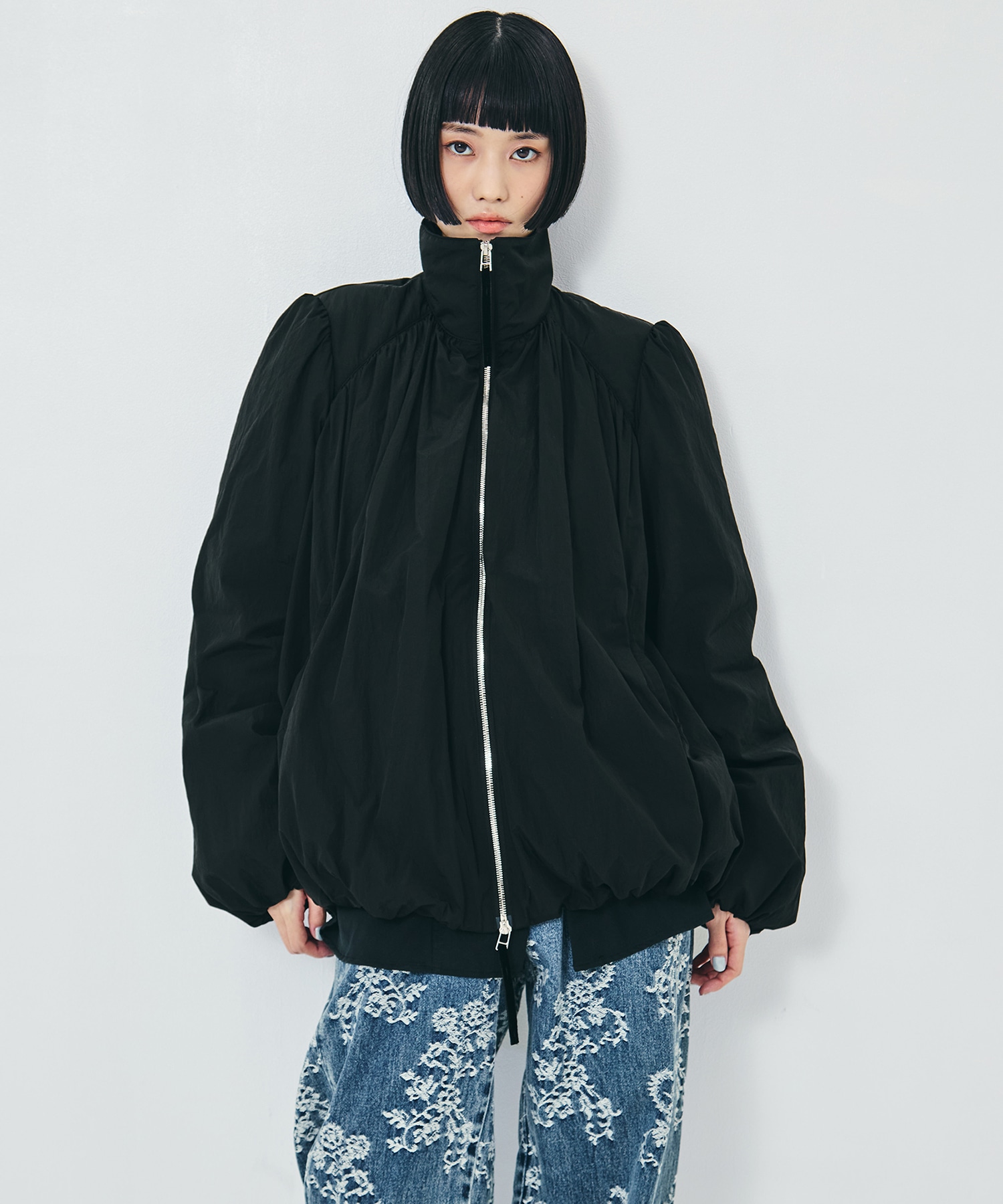 GATHERED PADDED BLOUSON FETICO