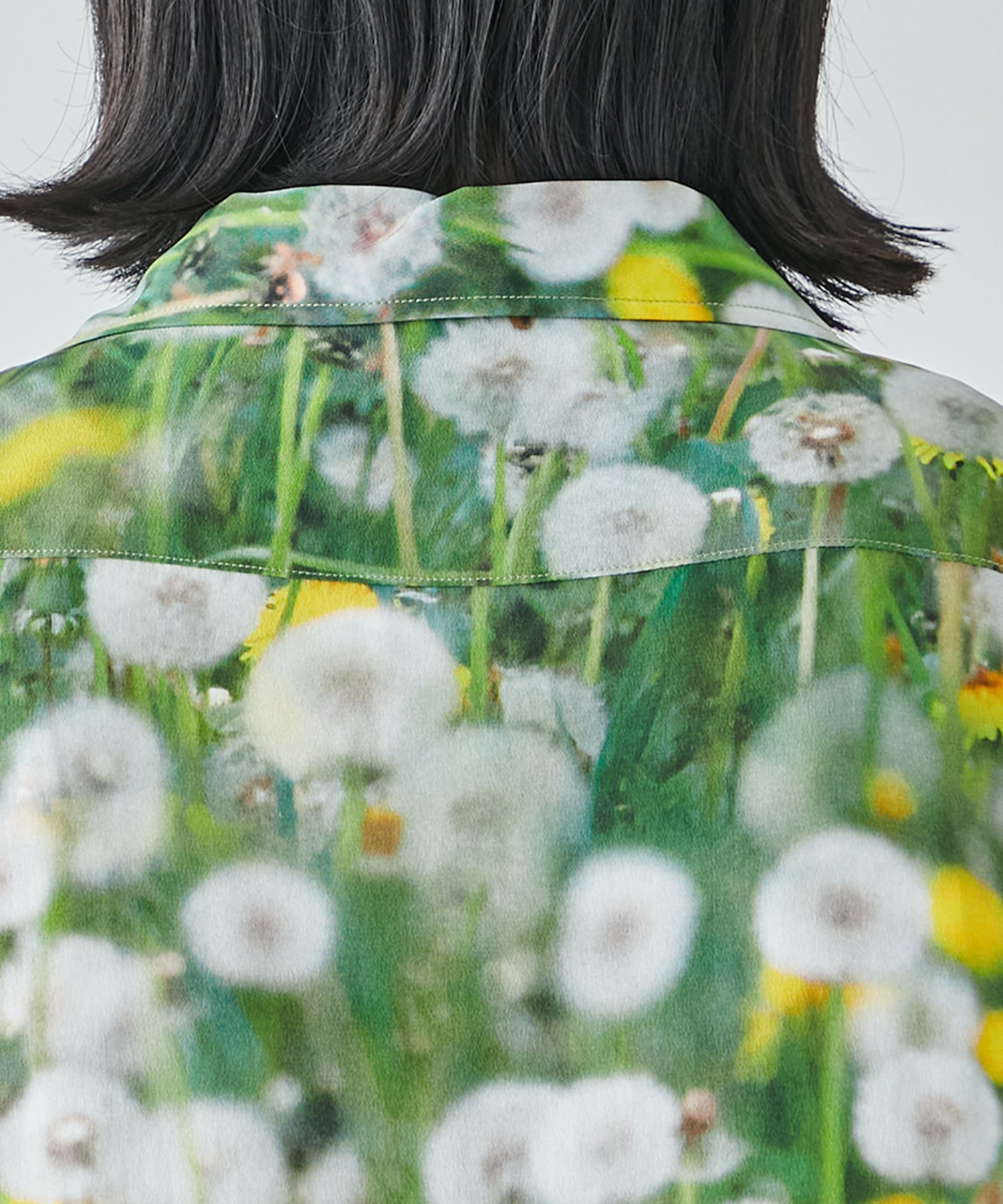 PRINT OPEN COLLAR SHIRT MASU