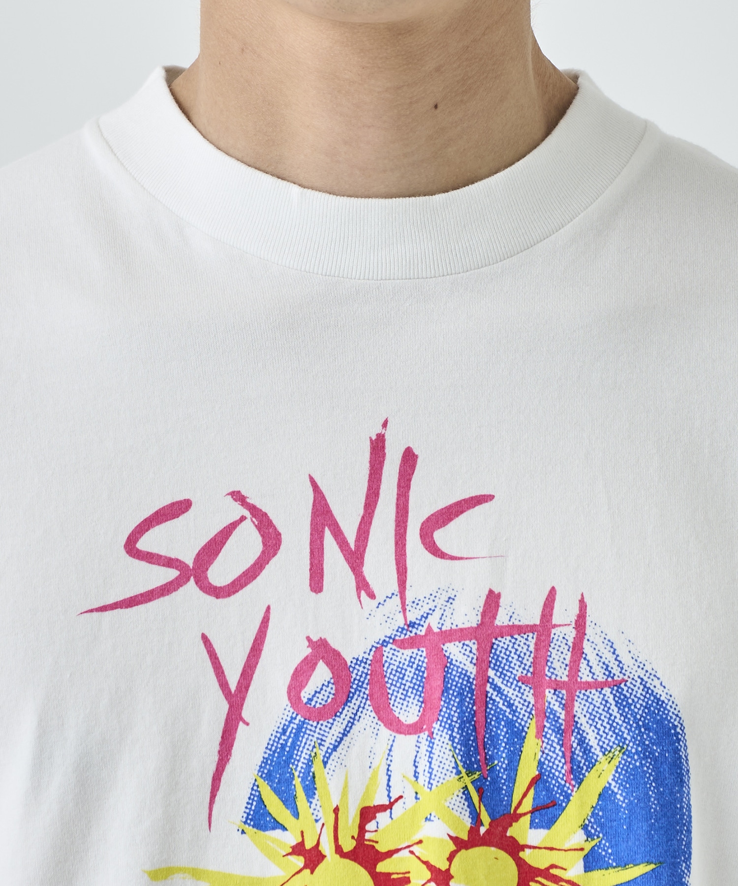 Sunburst Print Tee WIDE blurhms