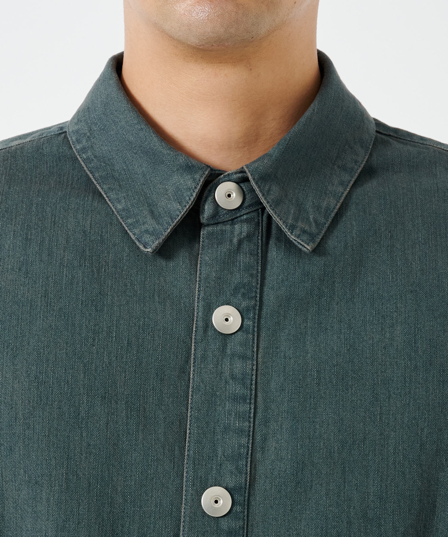 BLEACH OVERDYE DENIM SHIRTS STUDIOUS