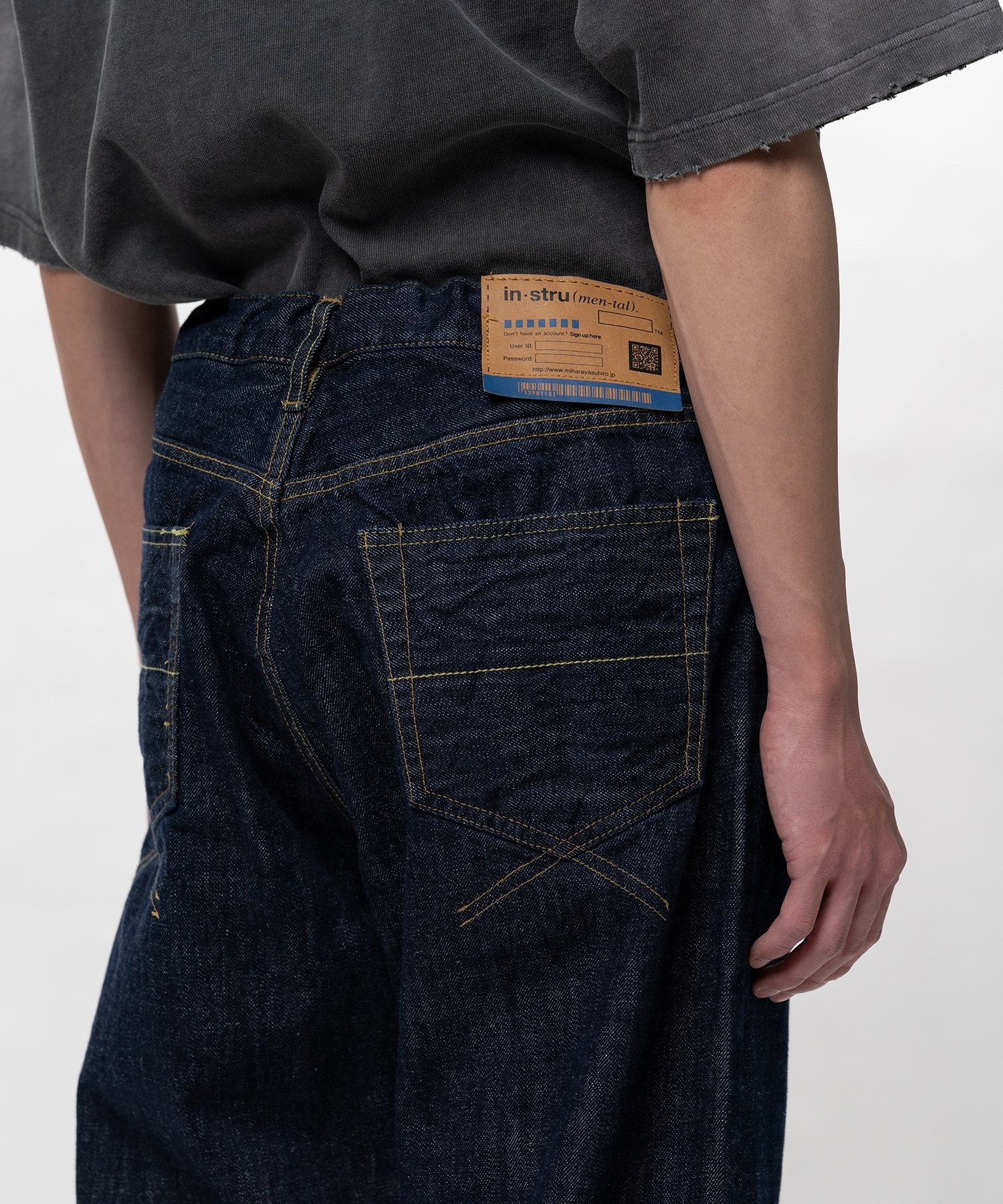 ONE WASHED SELVAGE DENIM STRAIGHT PANTS in・stru(men-tal)