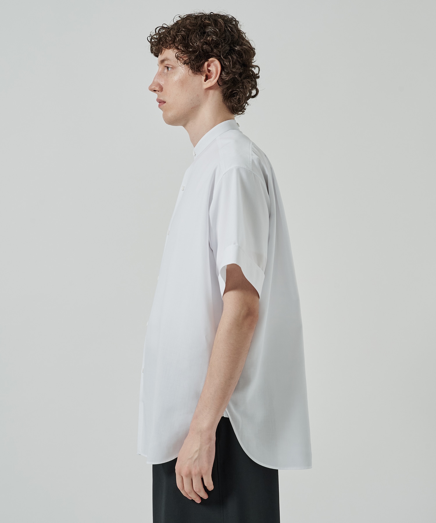RERACS BAND COLLAR SHIRT SHORT SLEEVE THE RERACS