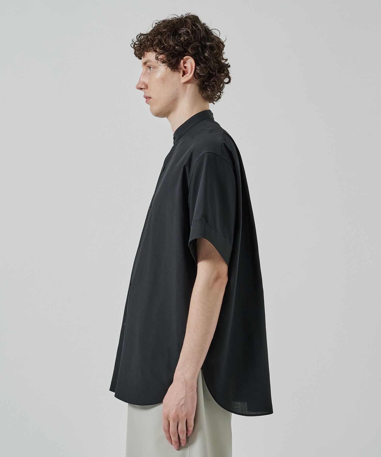 RERACS BAND COLLAR SHIRT SHORT SLEEVE THE RERACS