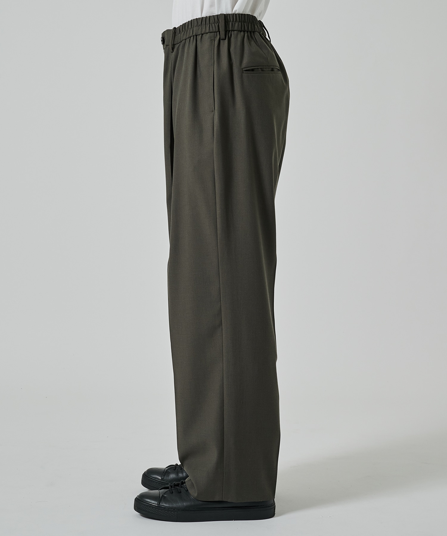【涼しいウール】COOL WOOL WIDE SLACKS STUDIOUS