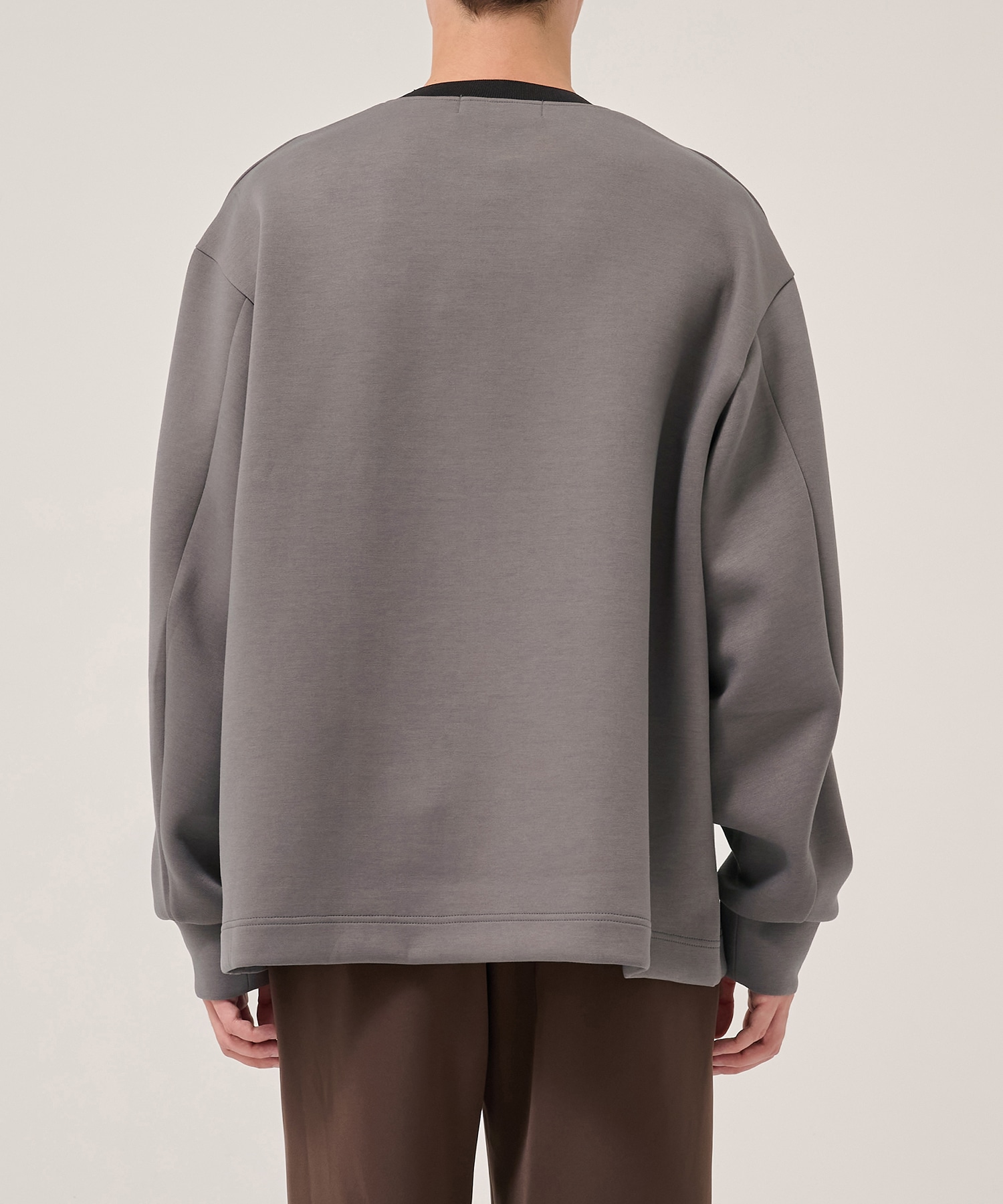 CULLNI Logo Embroidery Long Sleeve Pullover CULLNI