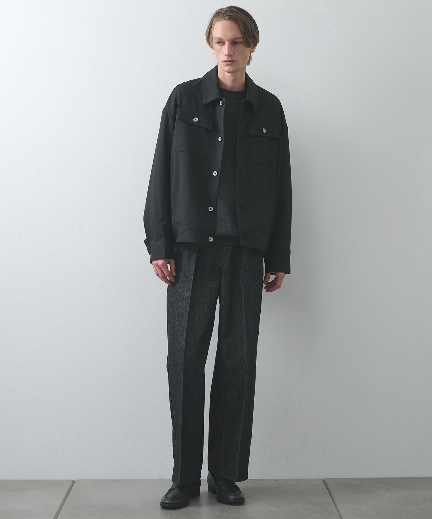 LINTRACK WIDE DENIM TROUSERS STUDIOUS
