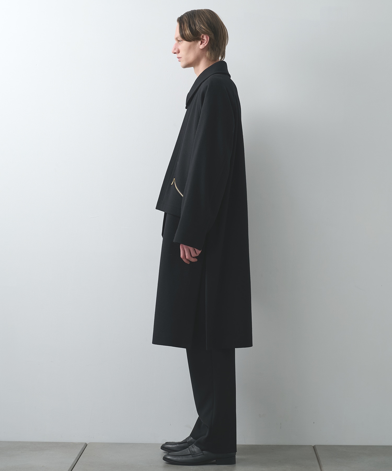 別注 Soutien Collar Tie Locken coat CULLNI