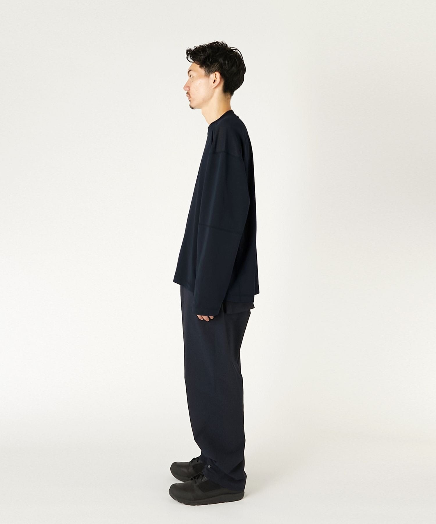9261-CS02-006 PANELLED L/S T-SHIRT N.HOOLYWOOD