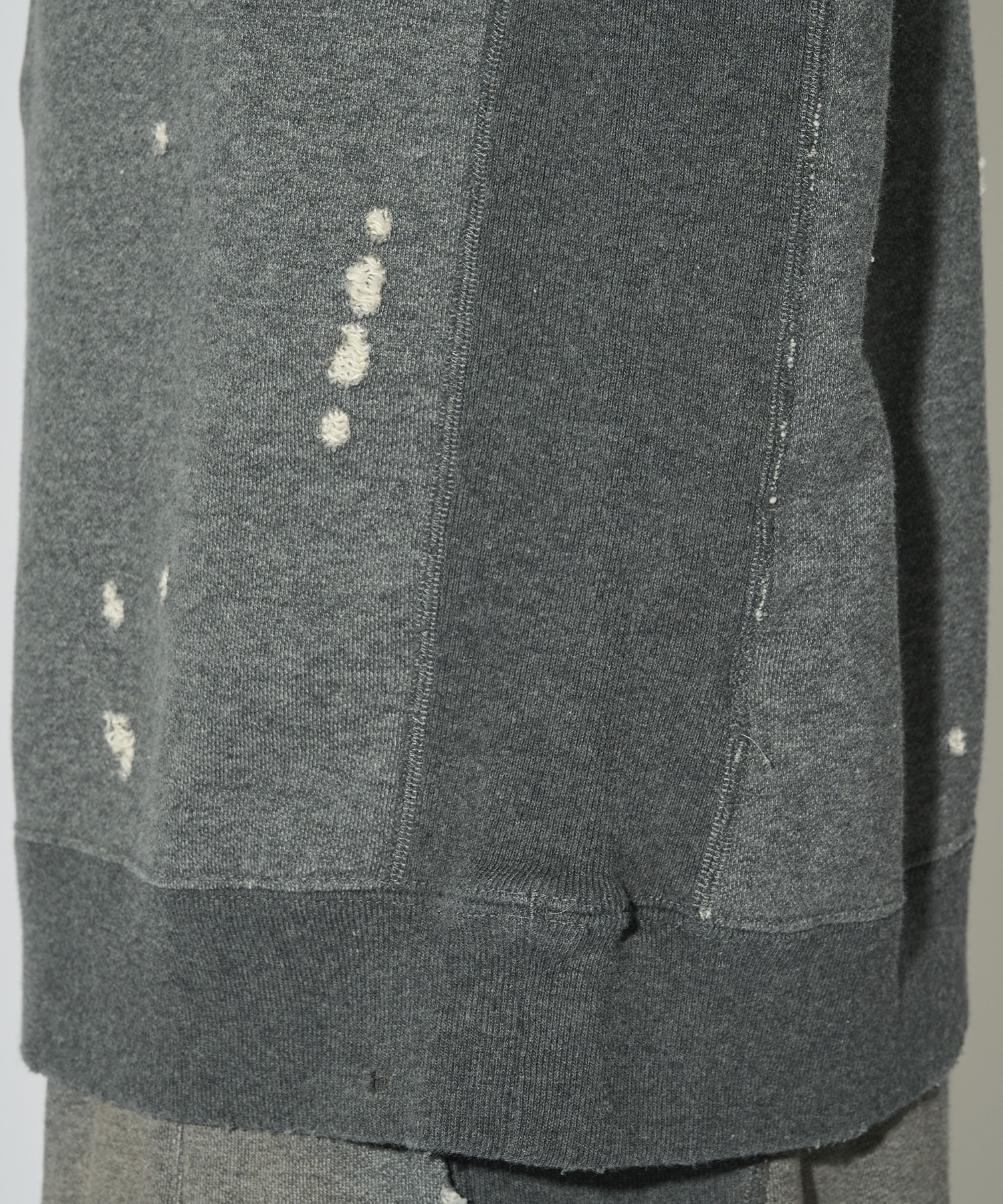 別注 Deconstructed Sweat Shirt - Cotton French Terry NEEDLES