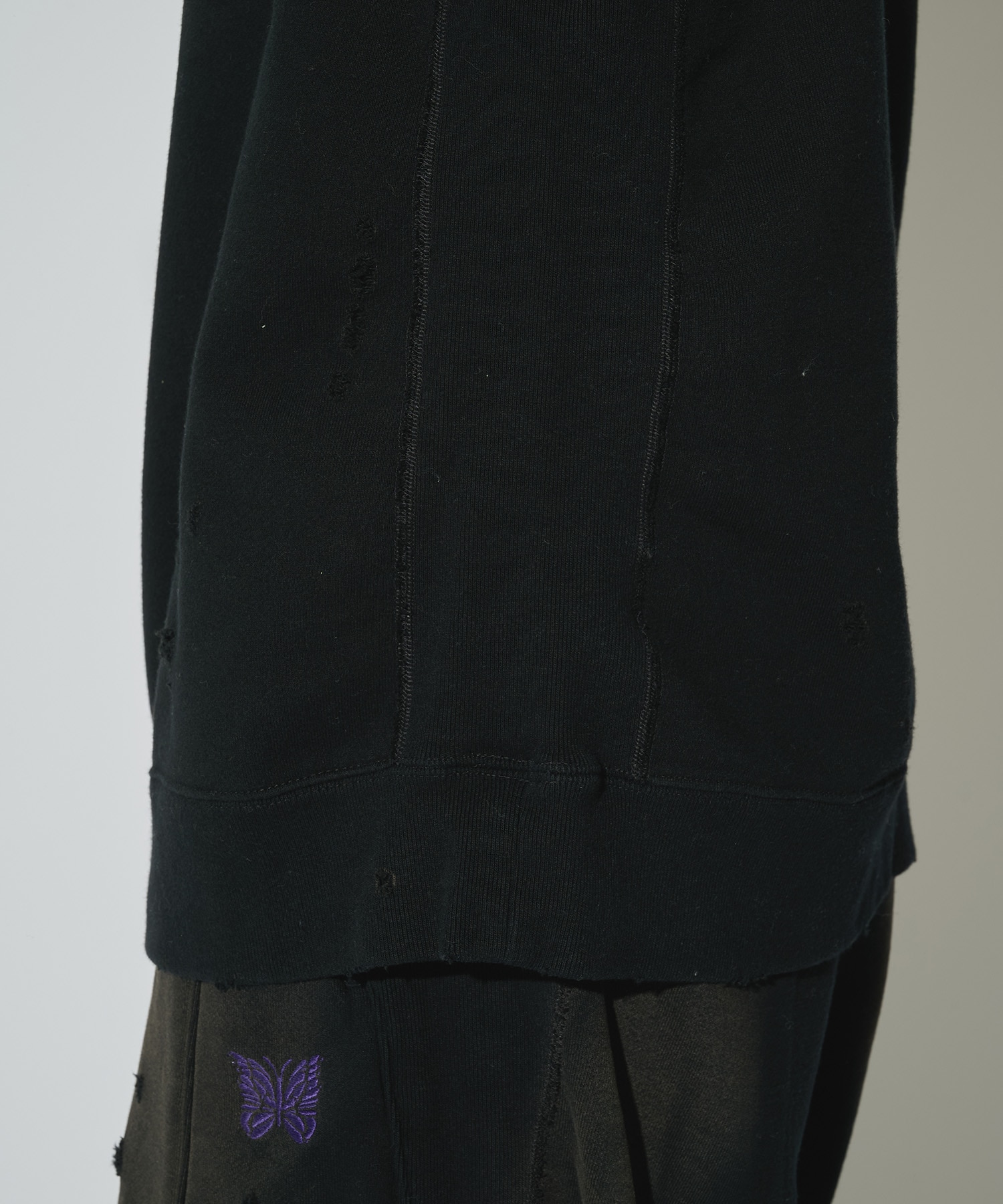 別注 Deconstructed Sweat Shirt - Cotton French Terry NEEDLES