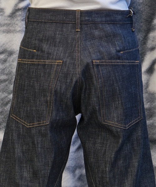 3D TWISTED WIDE LEG JEANS NVRFRGT