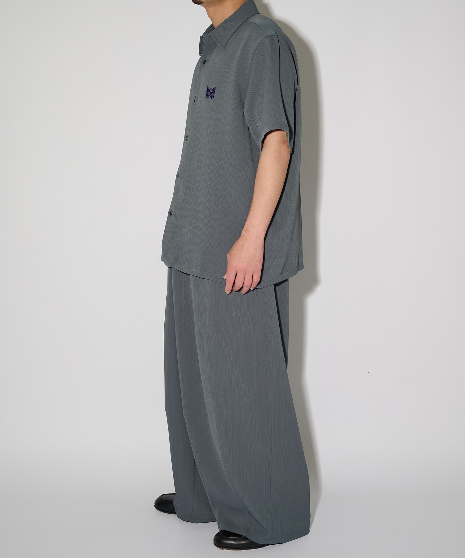 別注 Papillon Emb. H.D. Pant - Art Pique Pleats NEEDLES