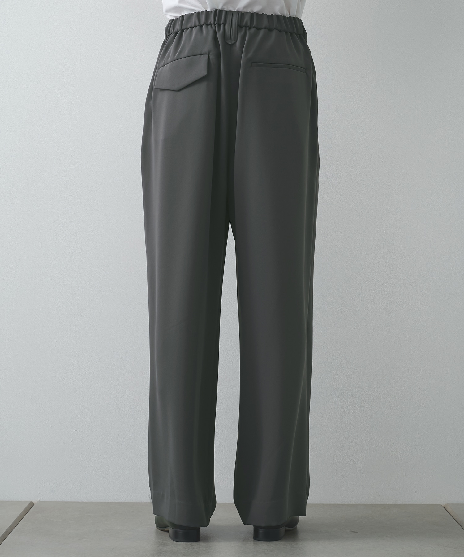 Double Cloth Tuck Wide Pant CULLNI
