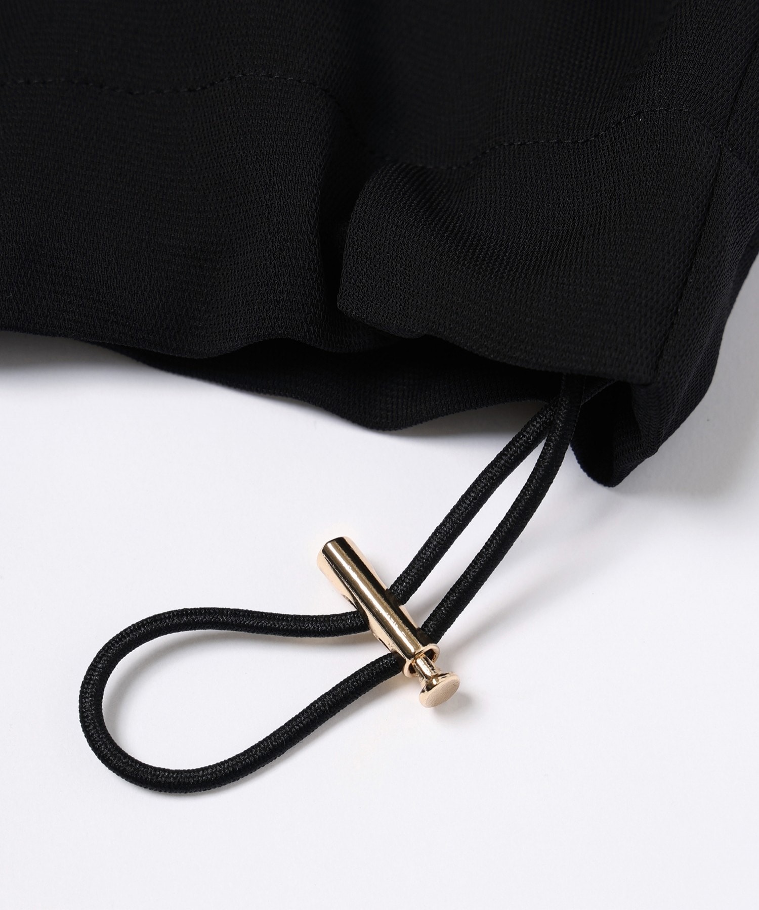 Dry Stretch Cloth Drawstring Short Sleeve Shirt CULLNI