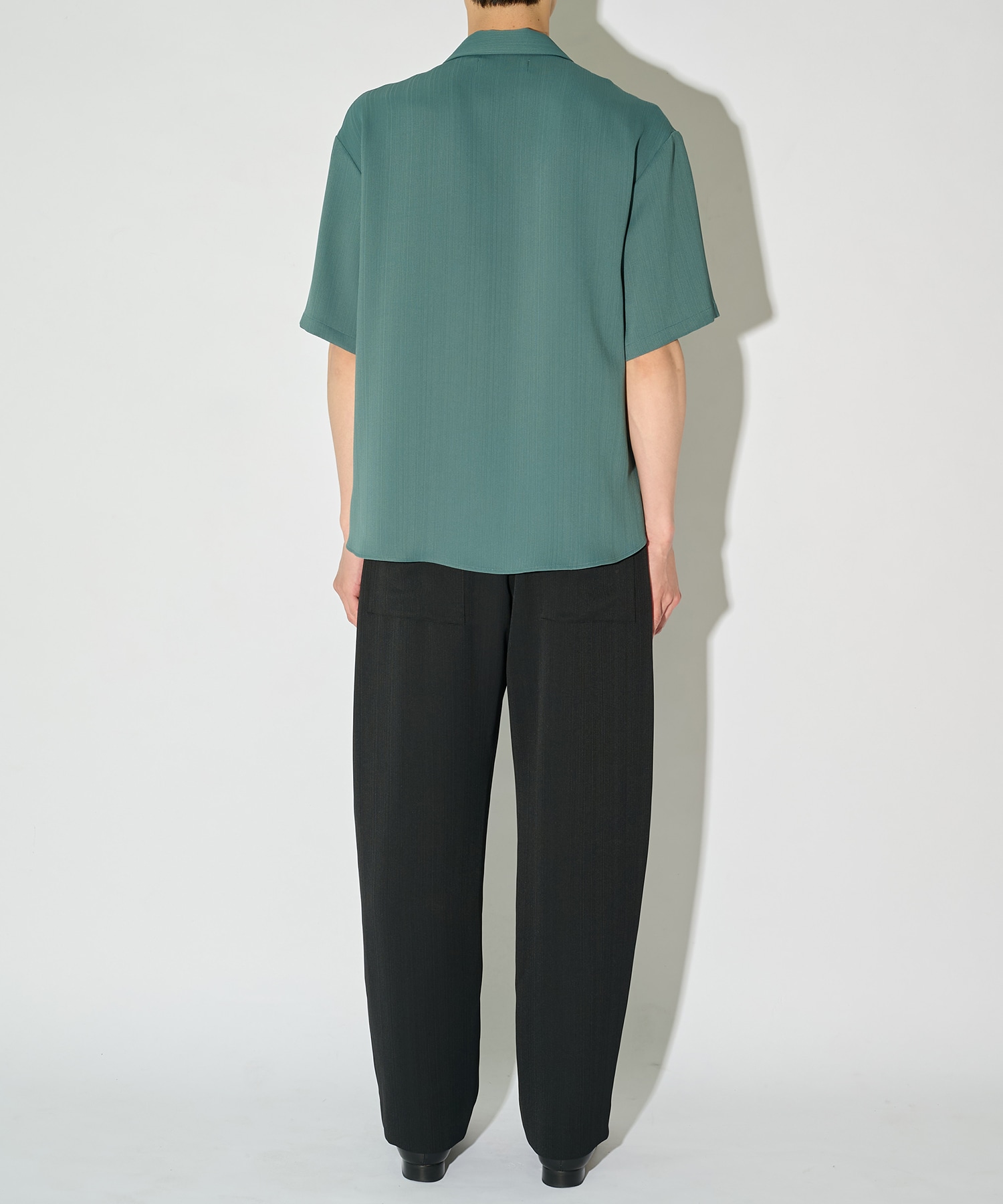 別注 Cord pique Asymmetrical Short Sleeve Shirt CULLNI