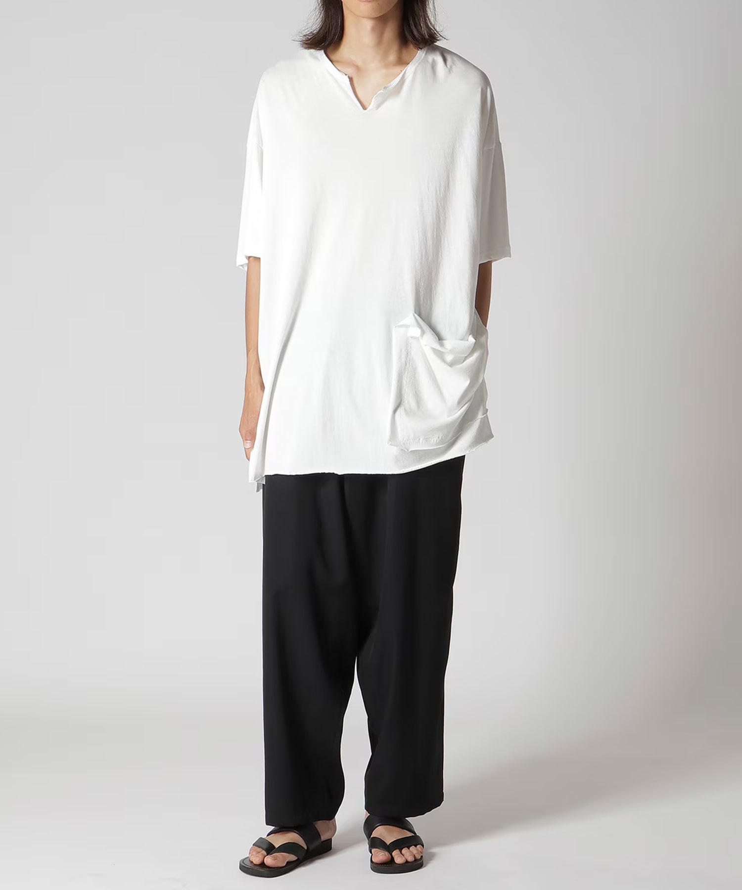 HK-T10-080 POCKET S/S TEE B Yohji Yamamoto