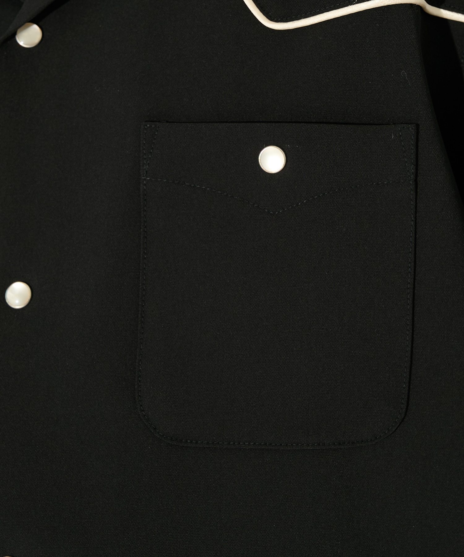 別注 Piping Cowboy One-Up S/S Shirt-Poly Double Cloth NEEDLES