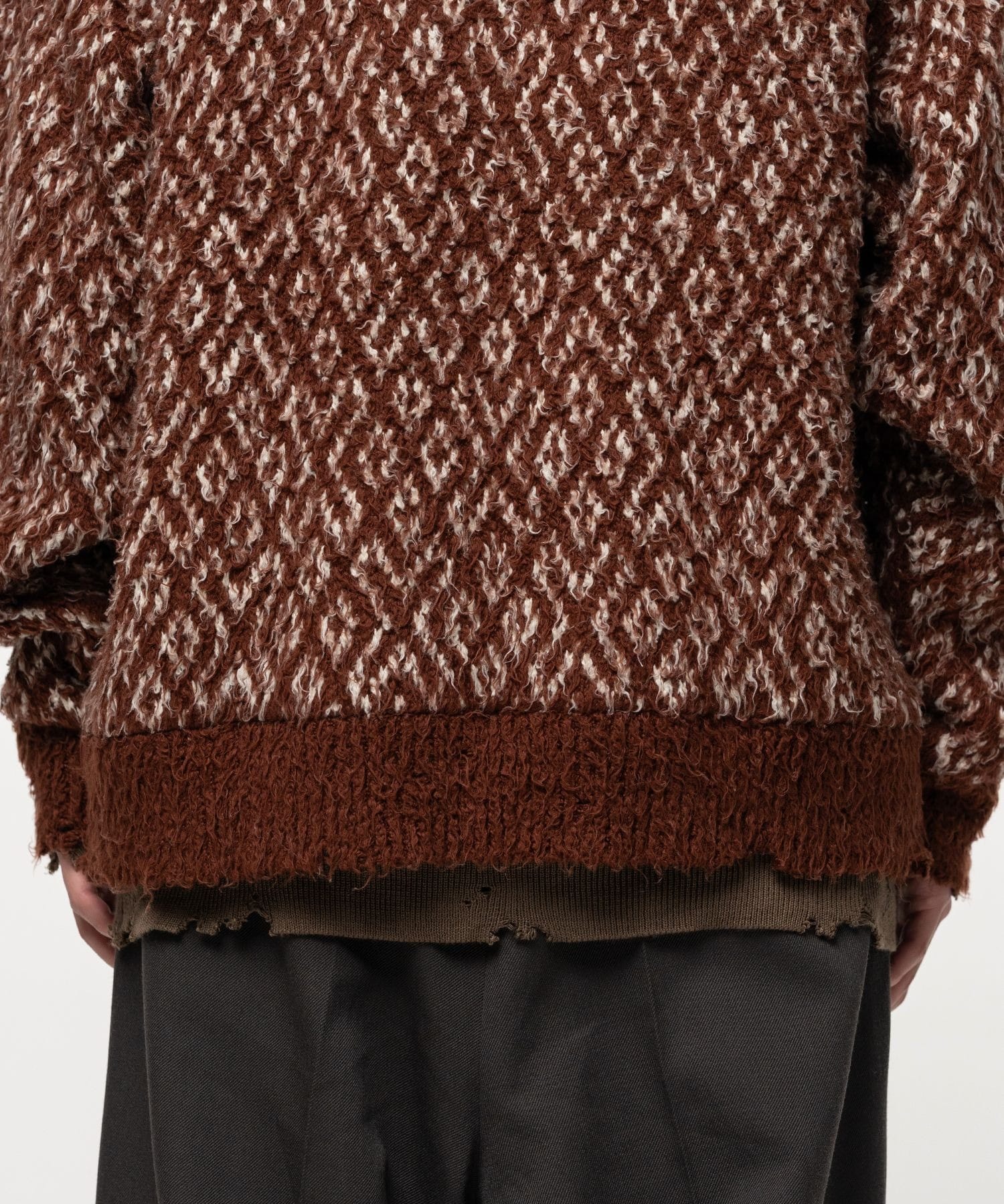 LAYERED KNIT PULLOVER Maison MIHARA YASUHIRO
