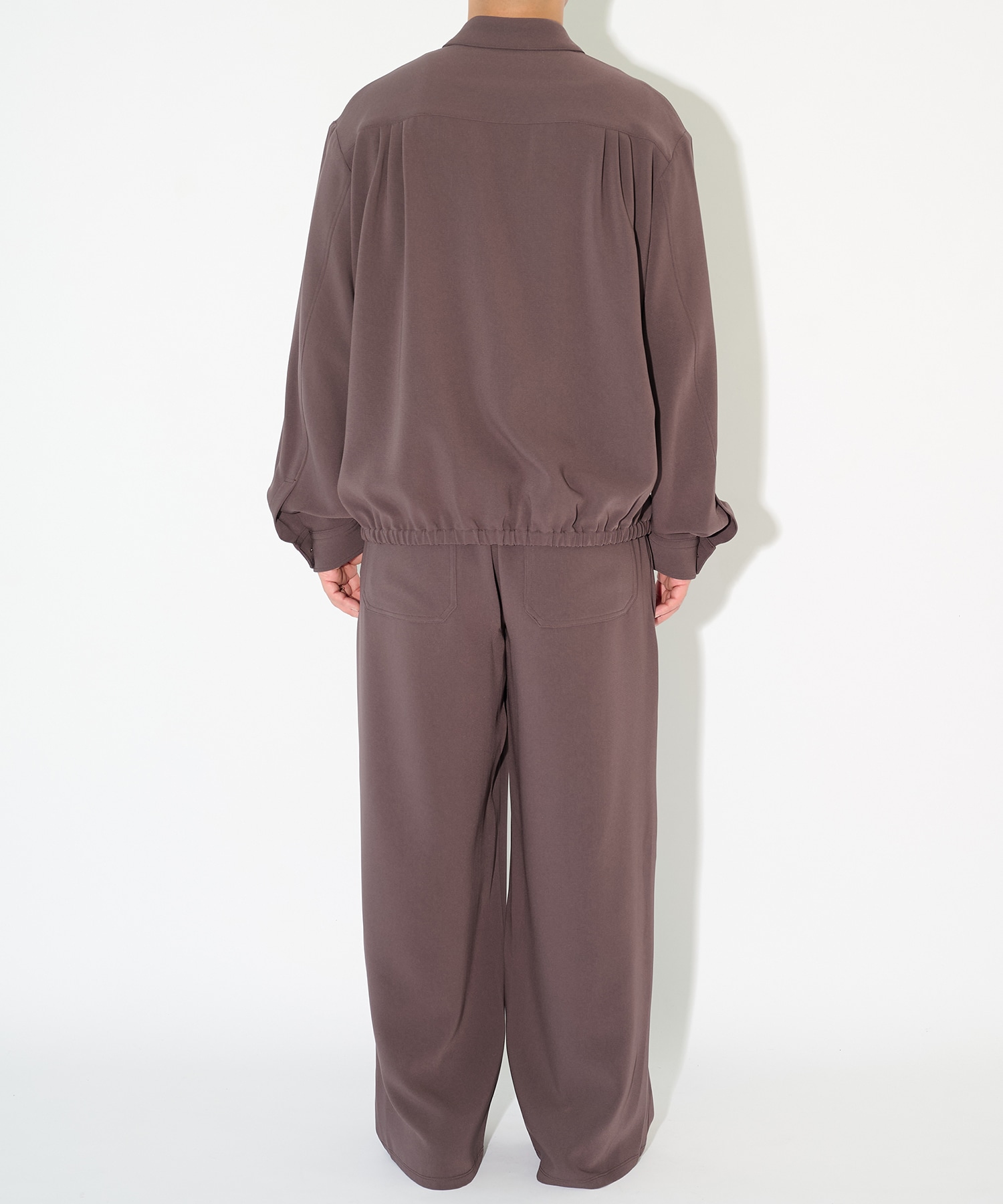 Triacetate Airy Cloth Drawstring Wide Pants CULLNI