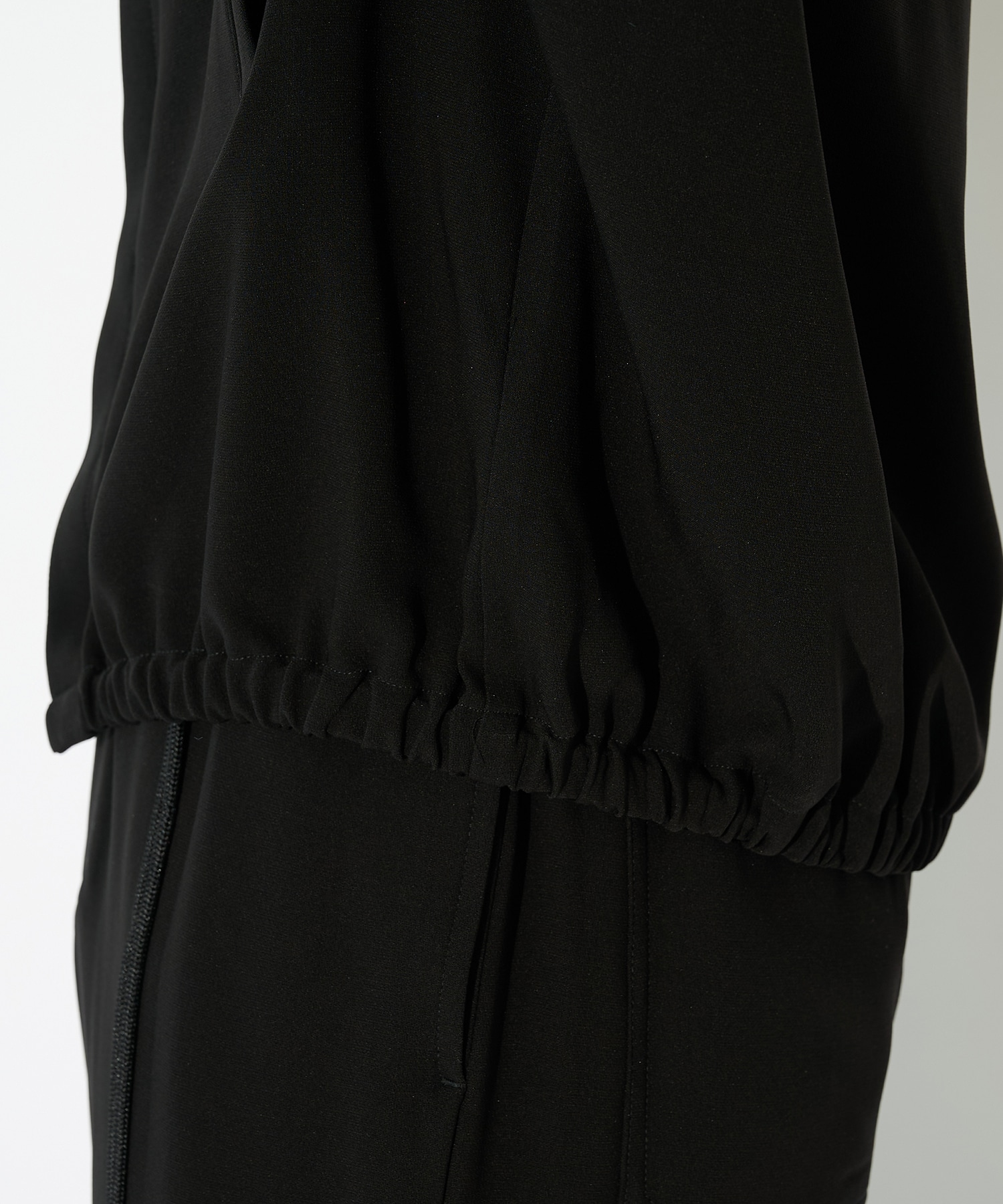 Triacetate Airy Cloth Long Sleeve Shirt Blouson CULLNI