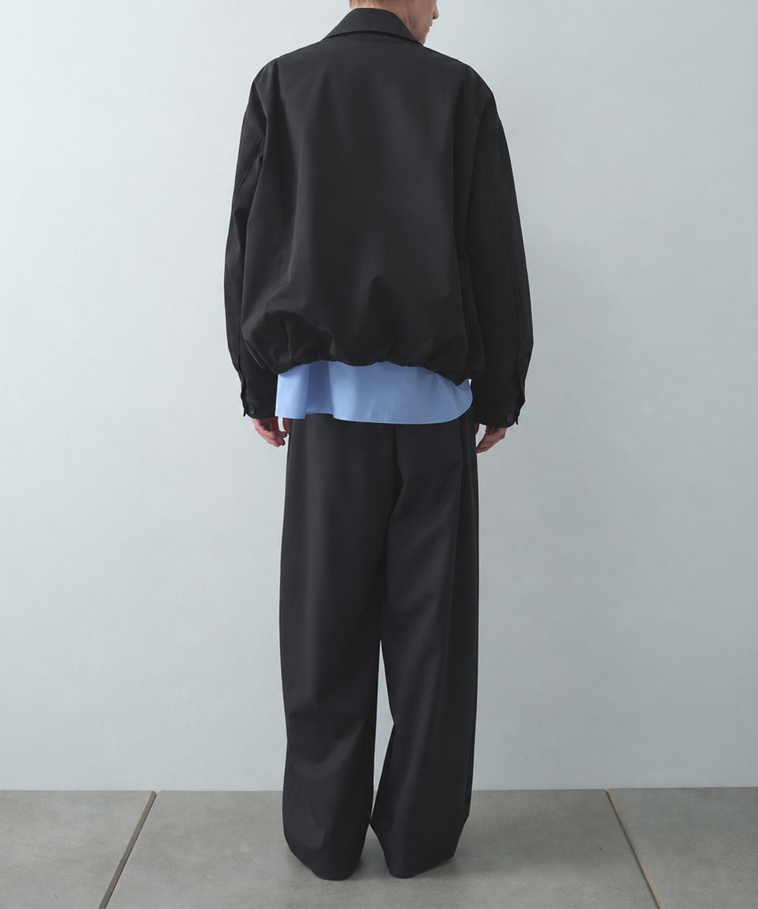 Leather collar Balloon Blouson STUDIOUS