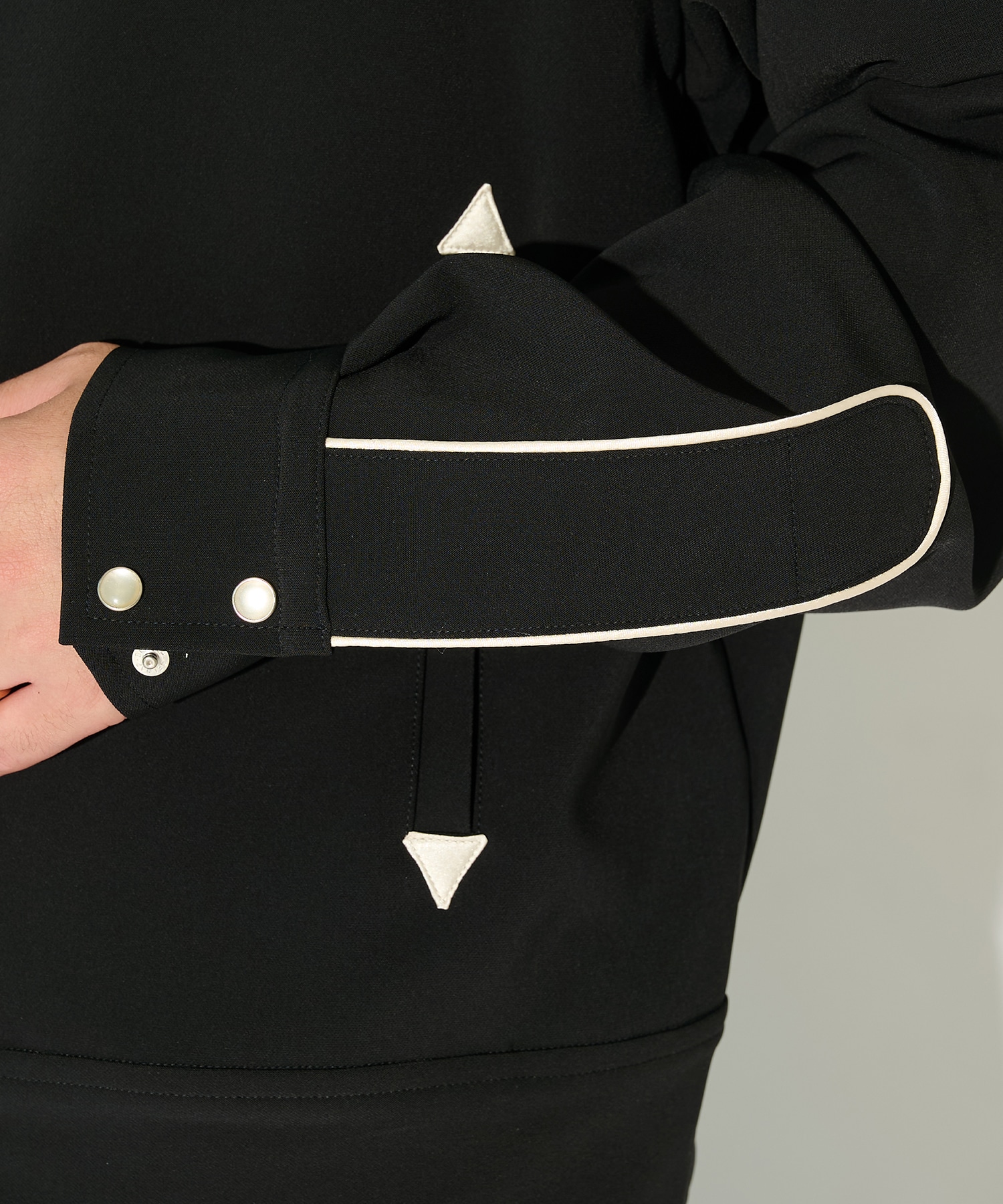 別注 Piping Cowboy Jacket-Poly Double Cloth NEEDLES