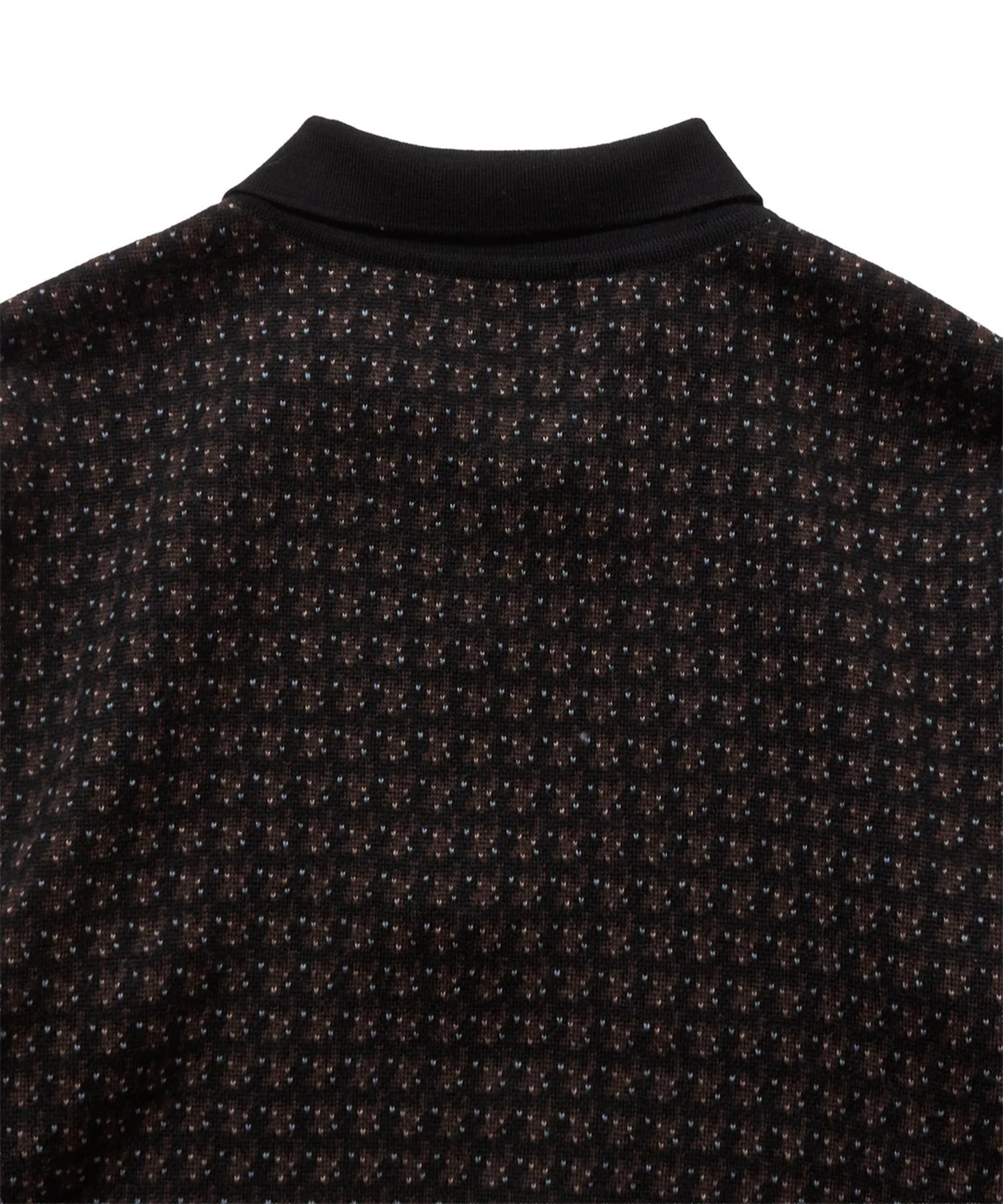 JACQUARD KNIT POLO SUGARHILL