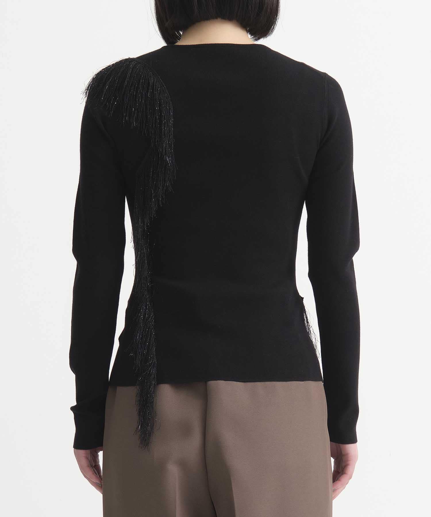 Fringe Detail Knit Top STUDIOUS