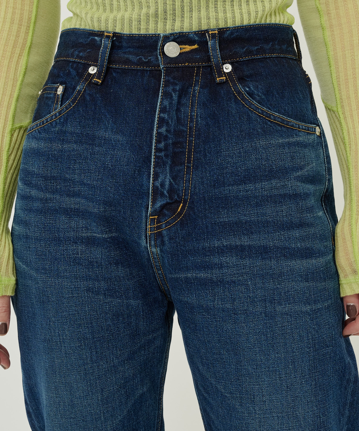 selvedge denim bleach straightpants beautiful people