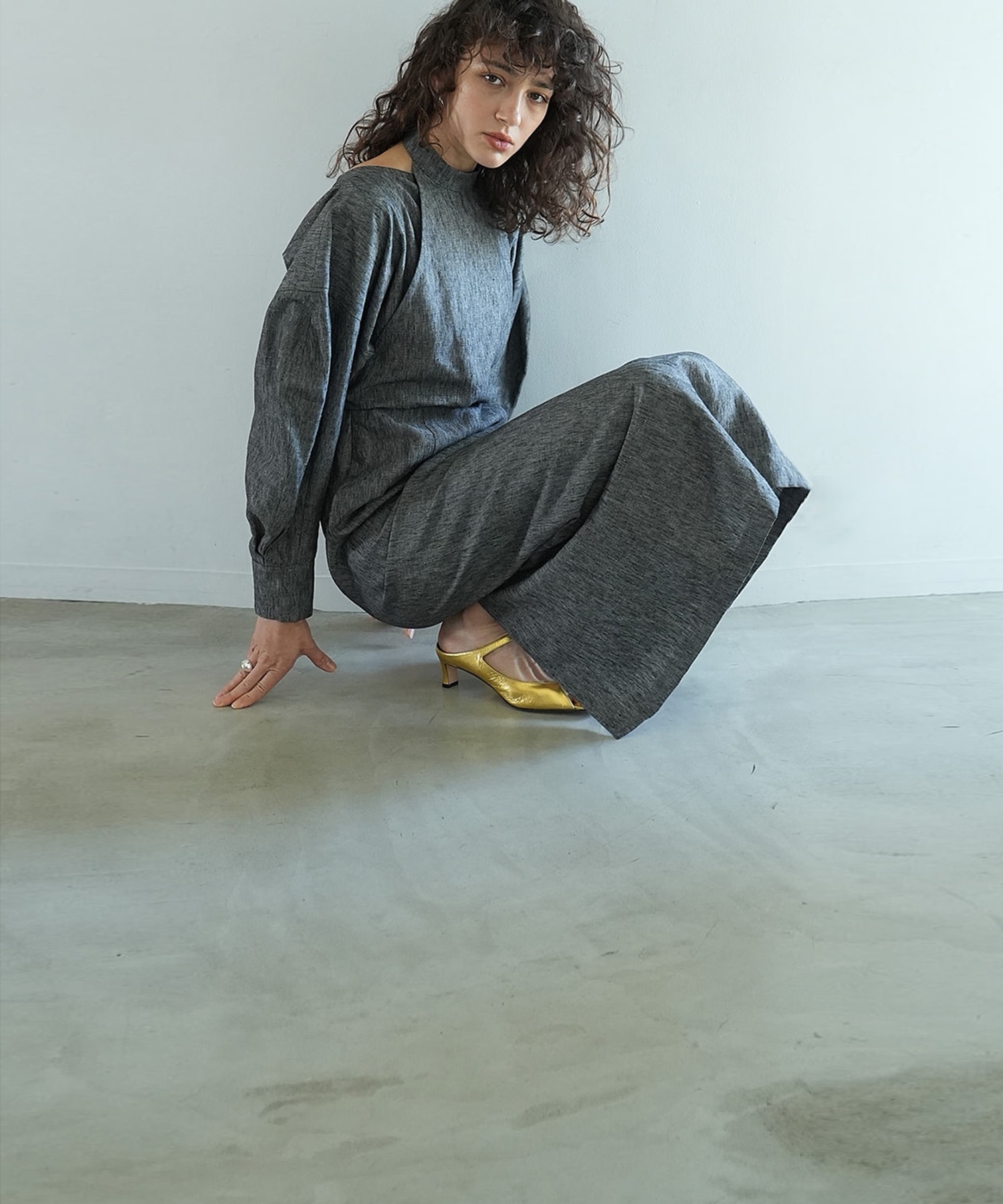 HALTER LAYERED ONEPIECE CLANE