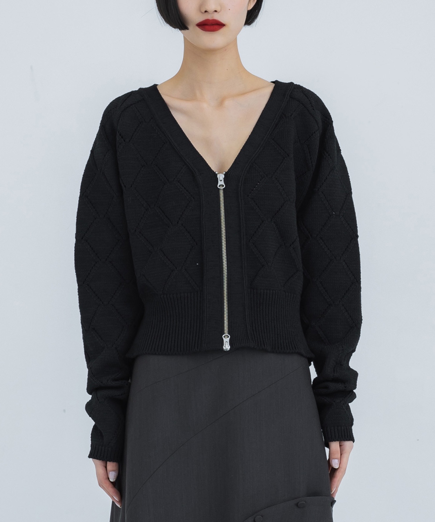 Diamond Knit Cardigan STUDIOUS