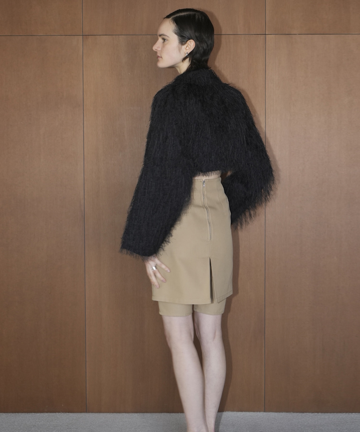 FRINGE SHORT JACKET CLANE