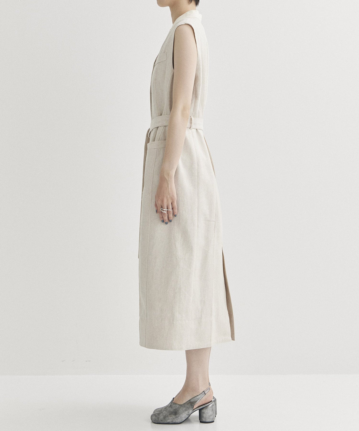 Tailored Linen Gilet Dress STUDIOUS