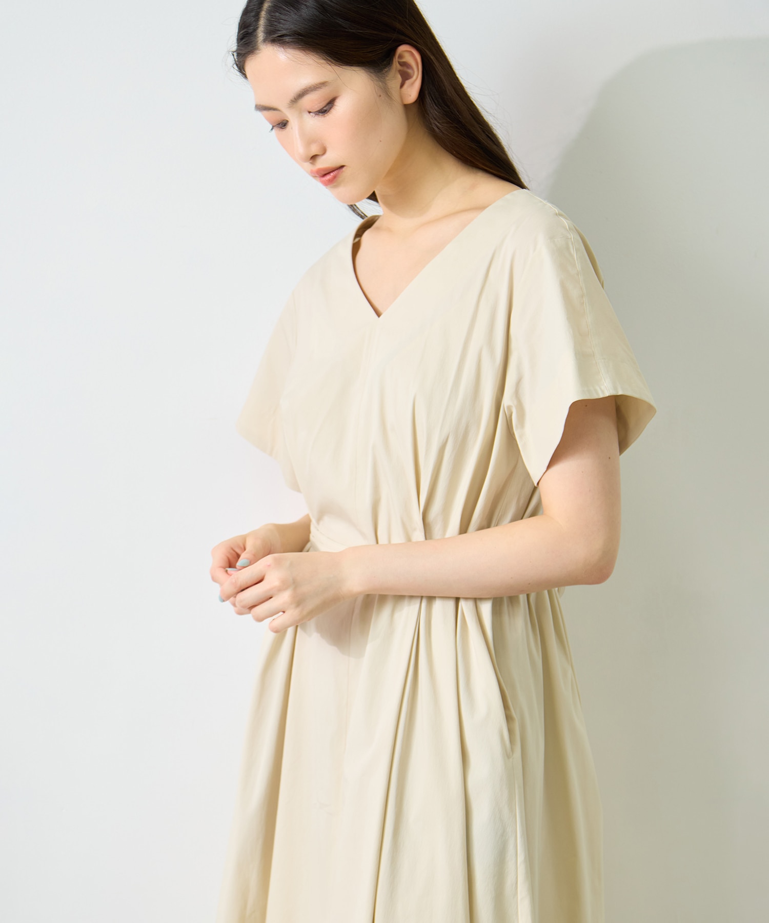 V-Neck Flare Dress STUDIOUS