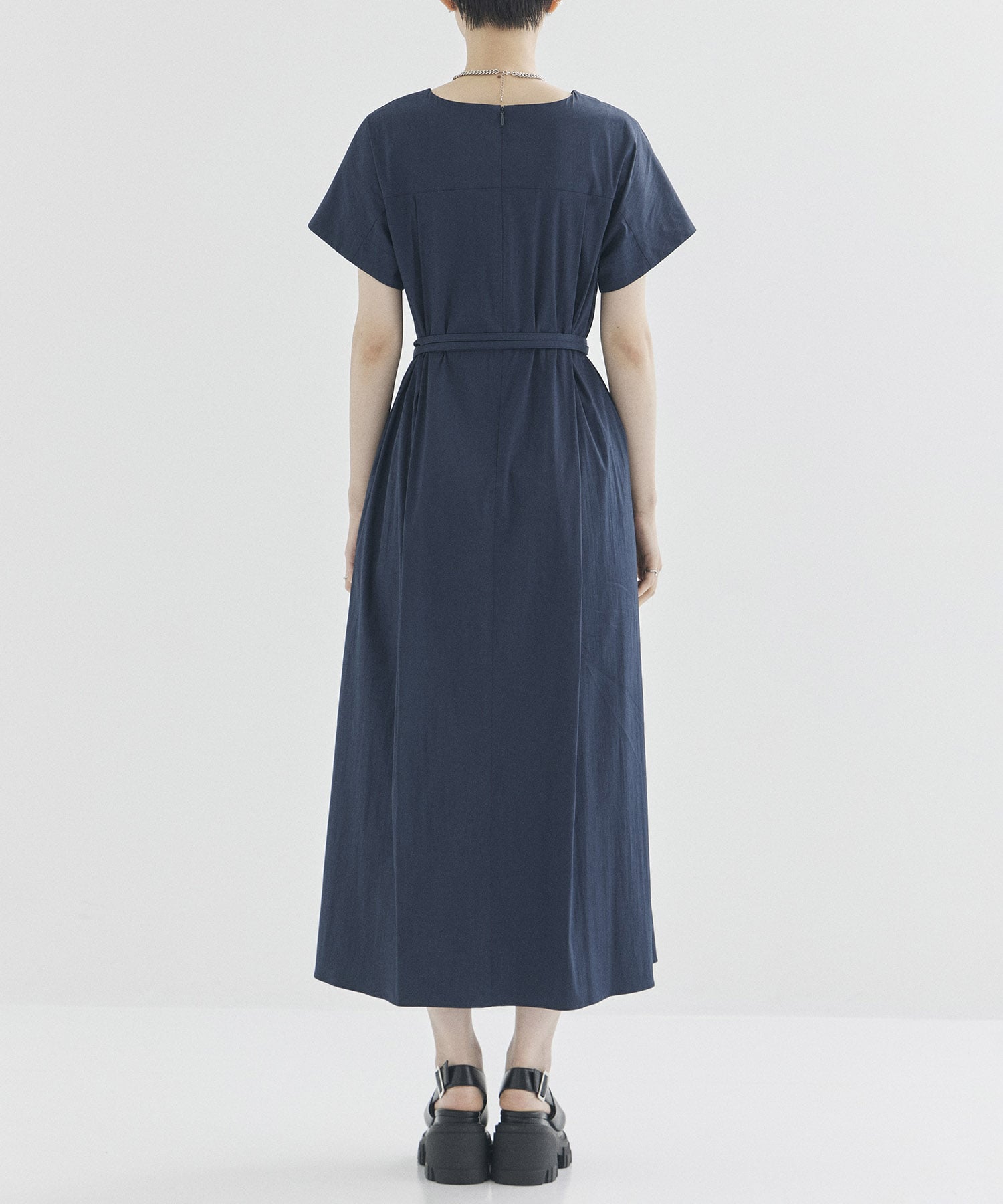 V-Neck Flare Dress STUDIOUS