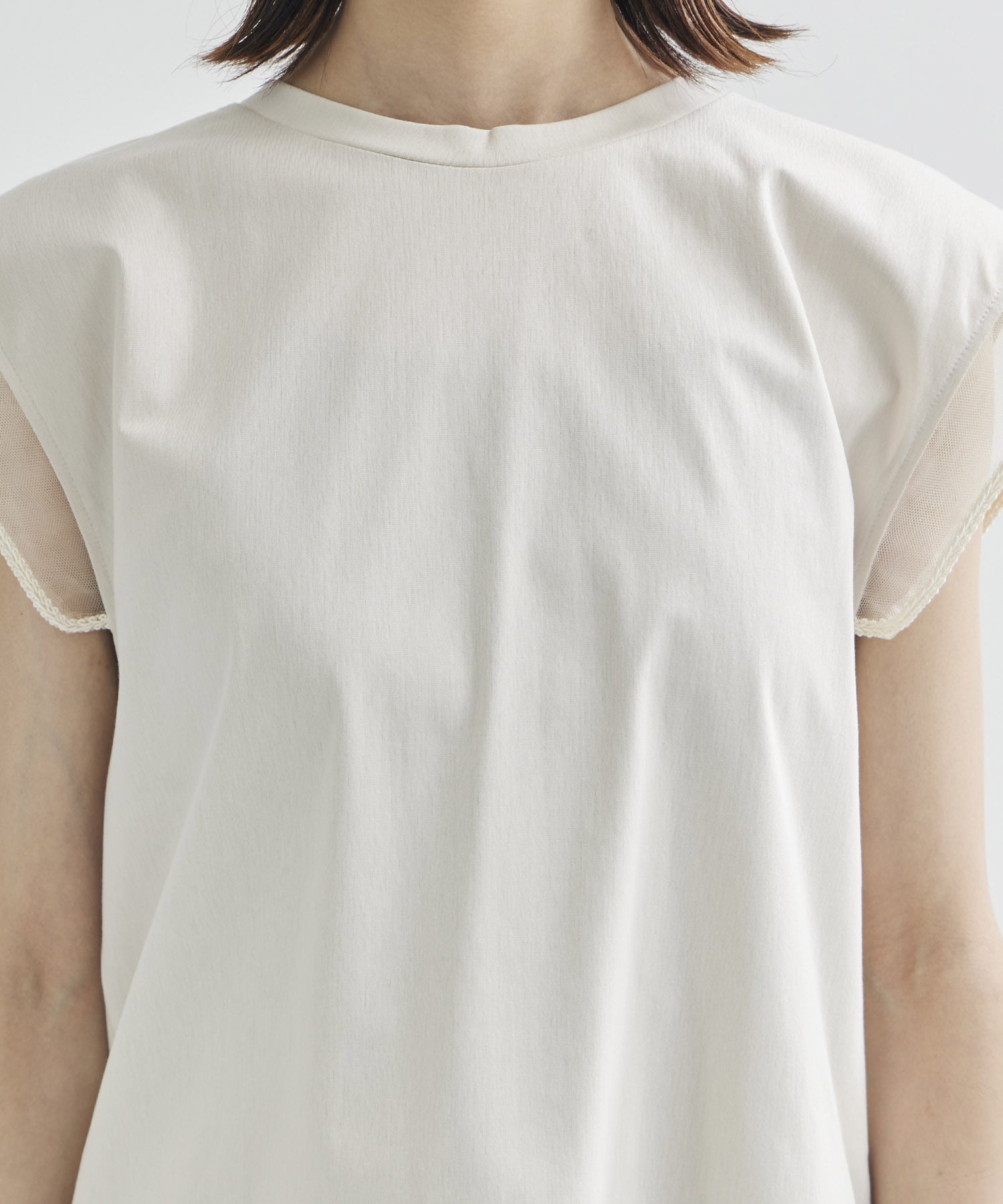 別注China ribbon no sleeve T-shirt tanakadaisuke
