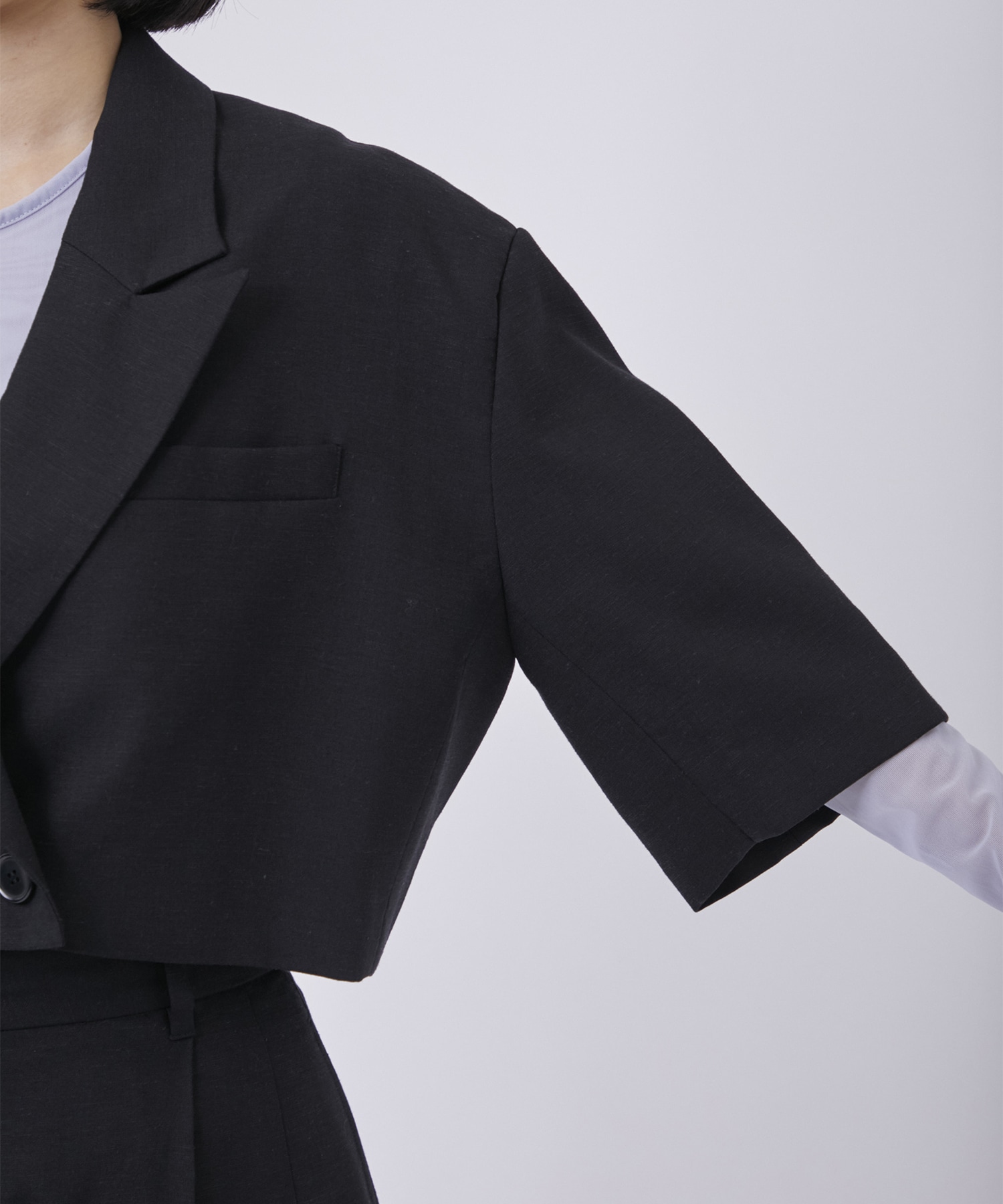 CROPPED TAILRED JACKET CLANE