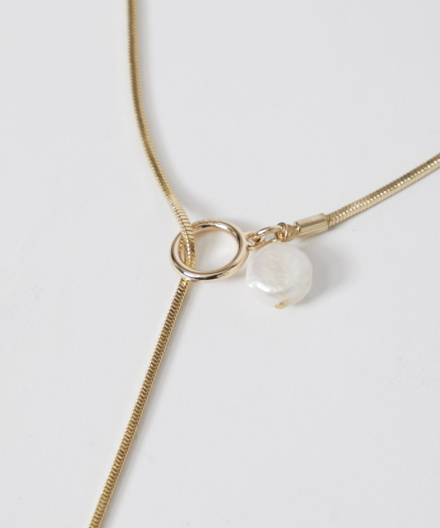 Pearl Snake Chain Necklace LOHME