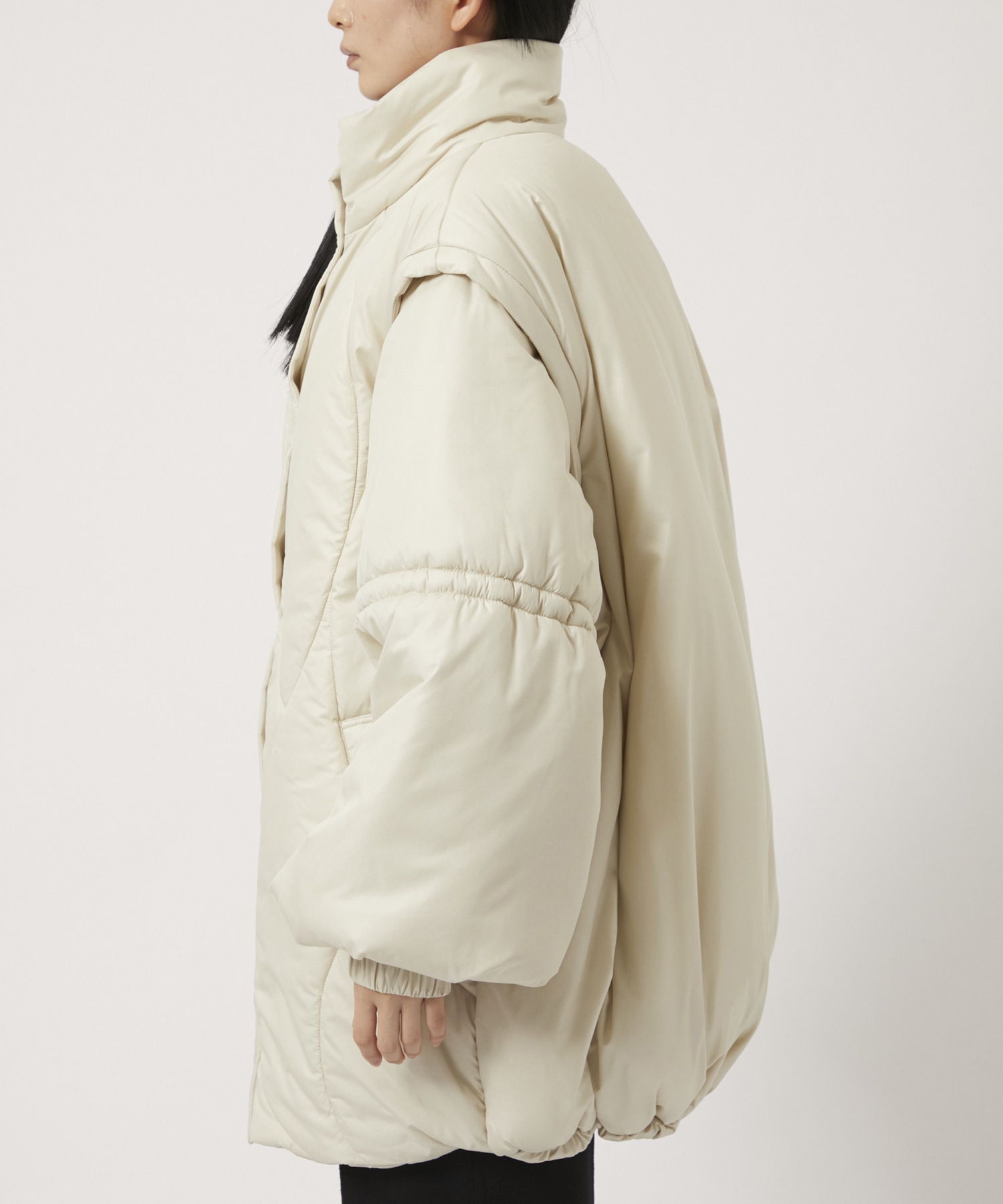 2WAY WAVE STITCH PADDED JACKET AMERI