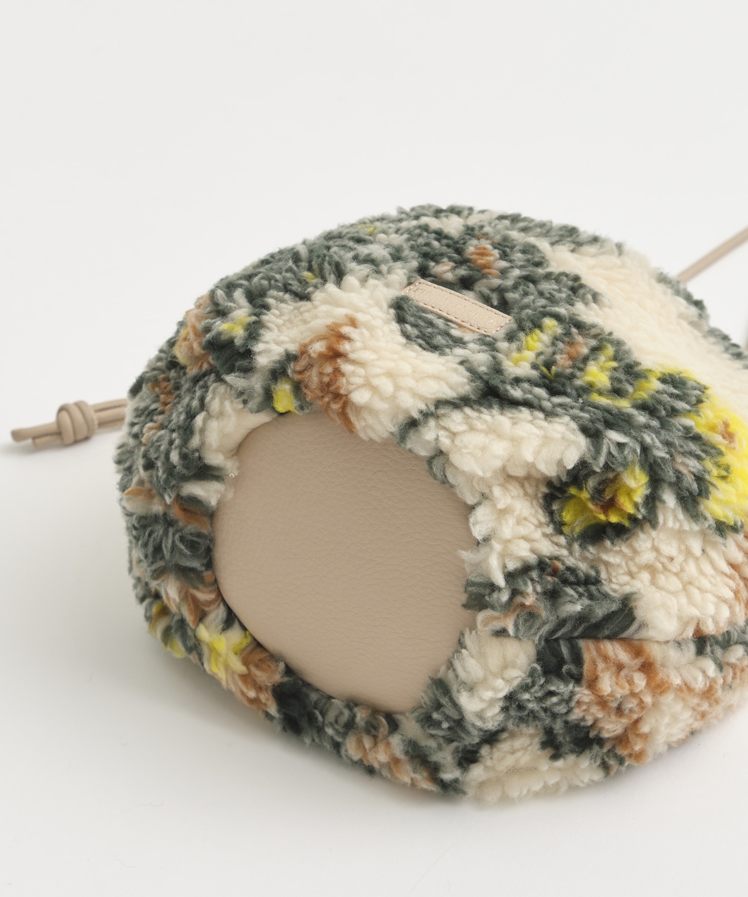 別注jacquard boa drawstring bag FUMIE=TANAKA