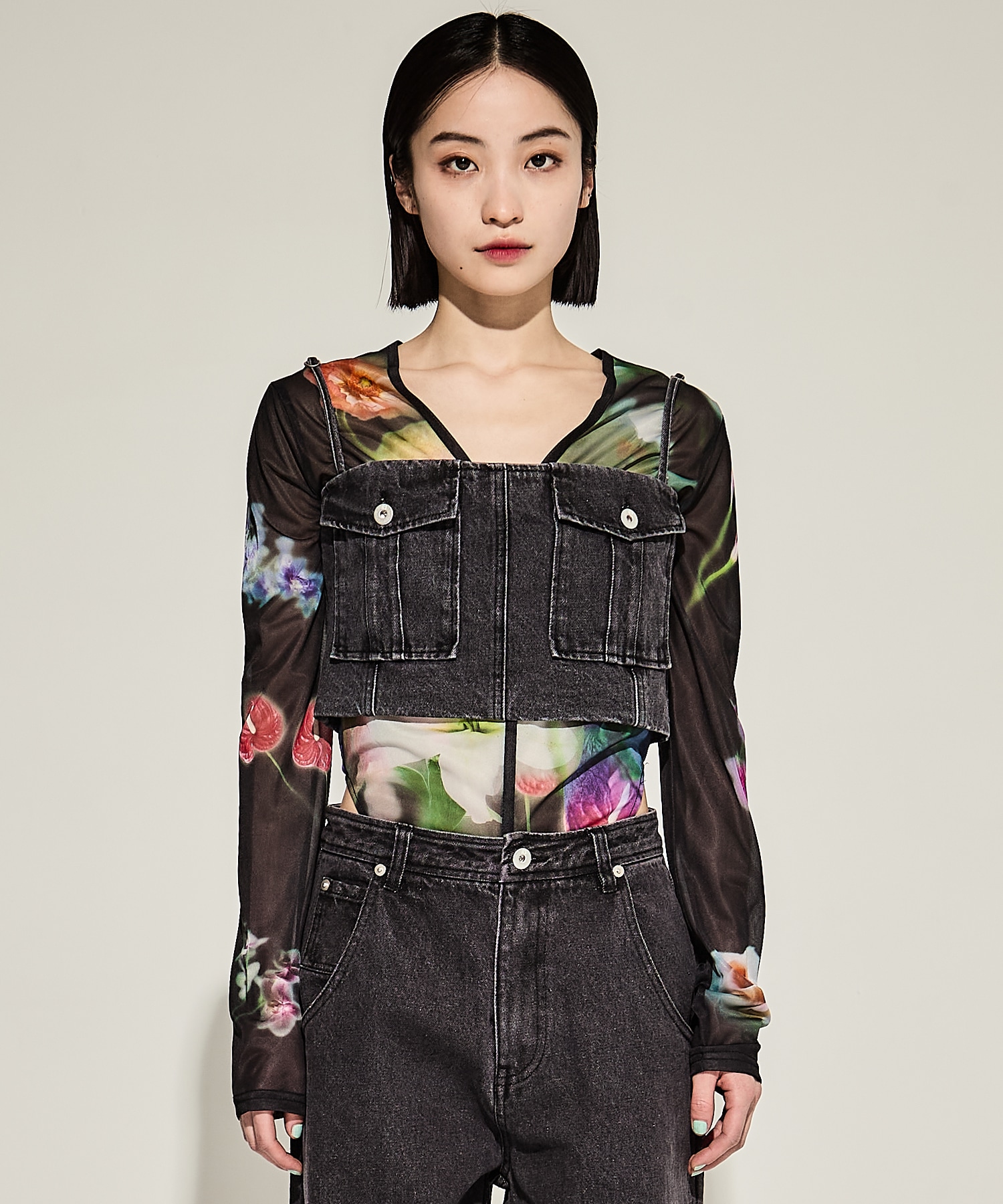 BUISTIER DENIM SET ROMPERES AMERI