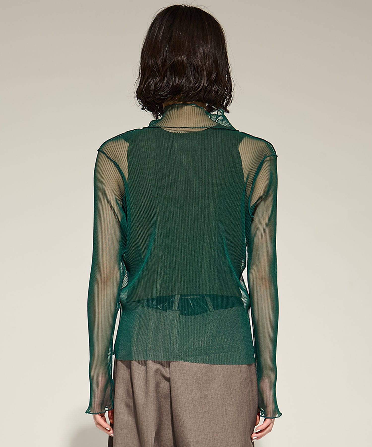 SHEER LAYERED LONG SLEEVE TOP kotohayokozawa