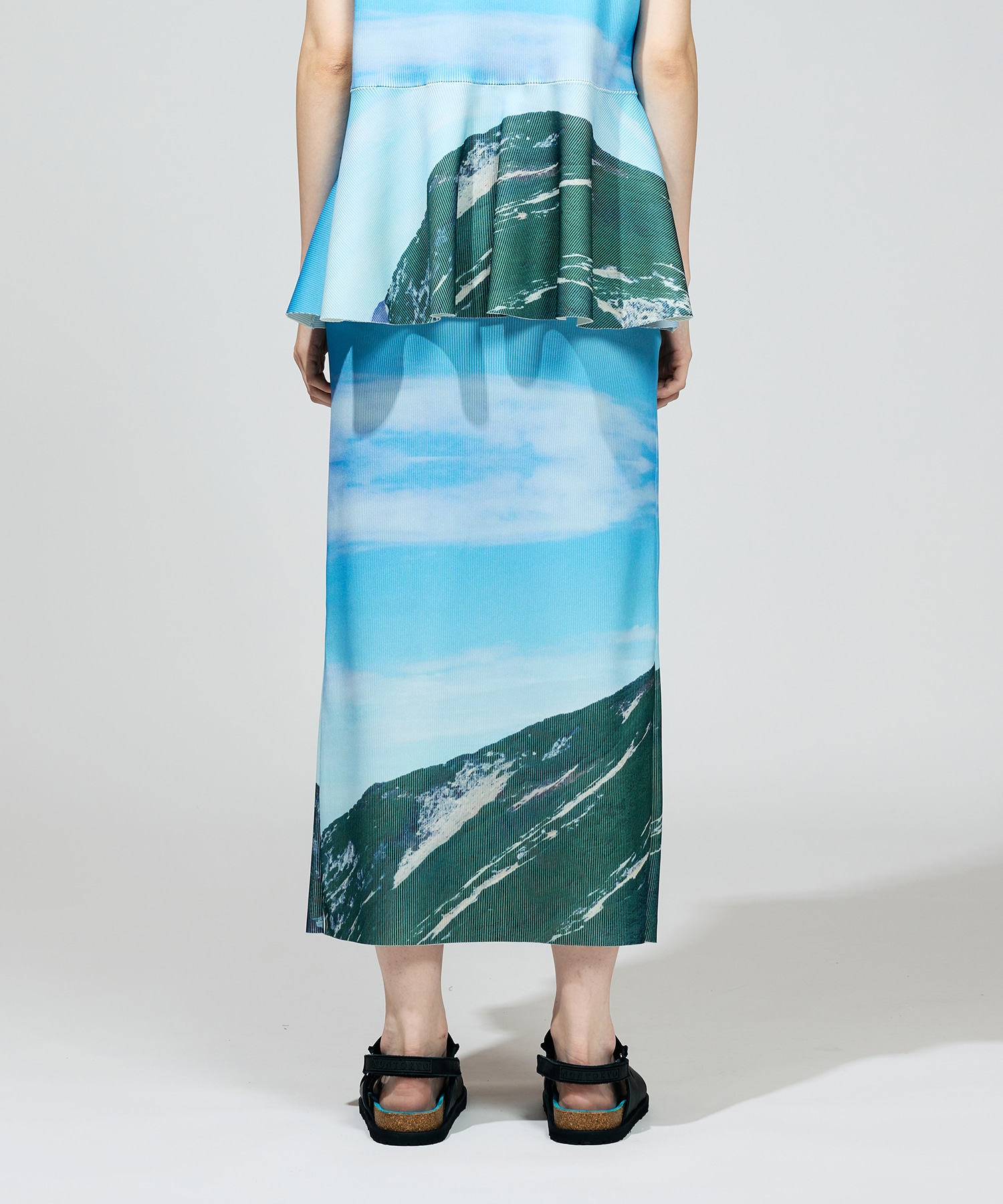PRINT RIB TIGHT SKIRT NON TOKYO