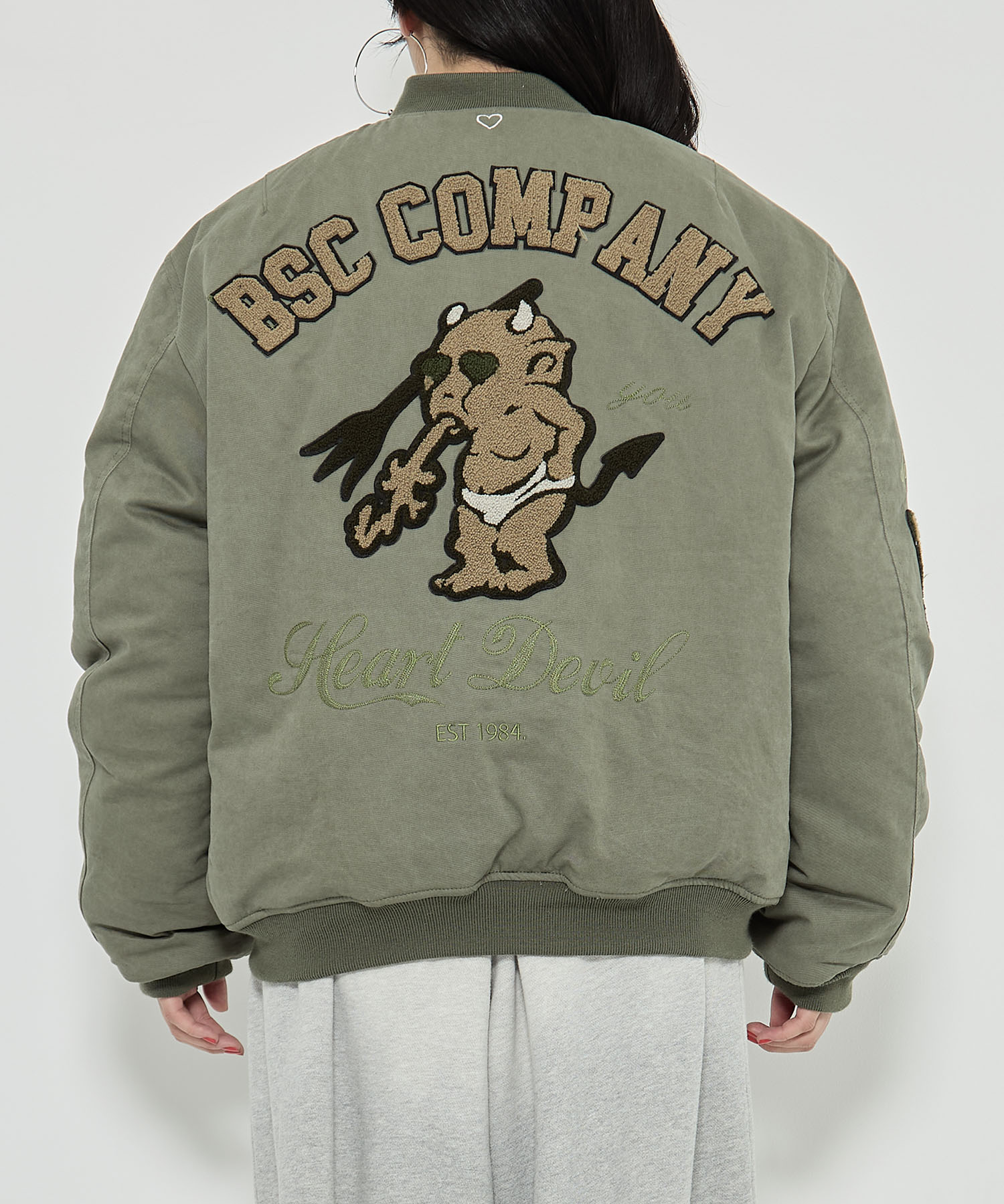 x F.M.C.D / Varsity Cotton Bomber Jacket BASICKS