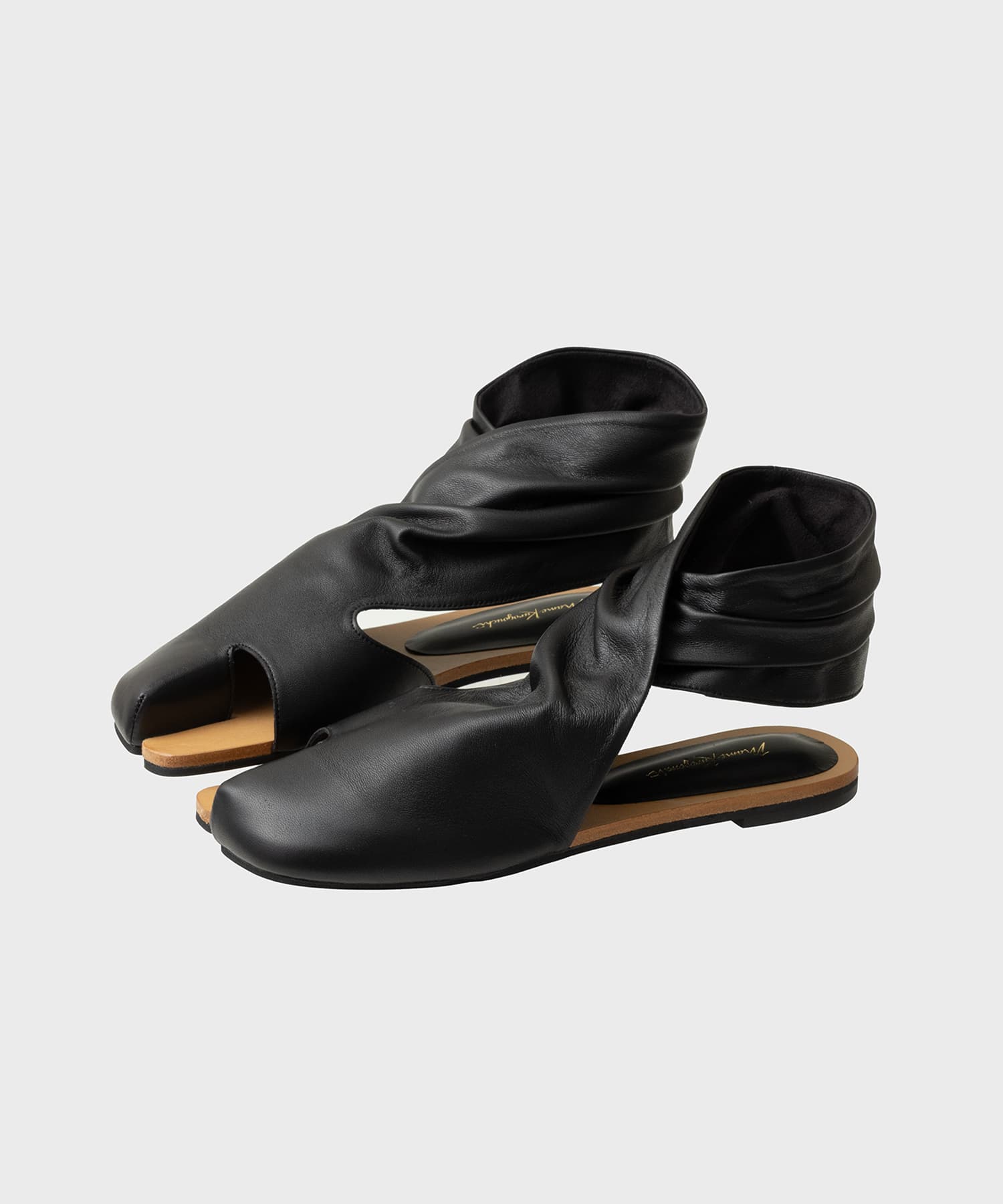 Sheep Leather Tabi Sandals Mame Kurogouchi