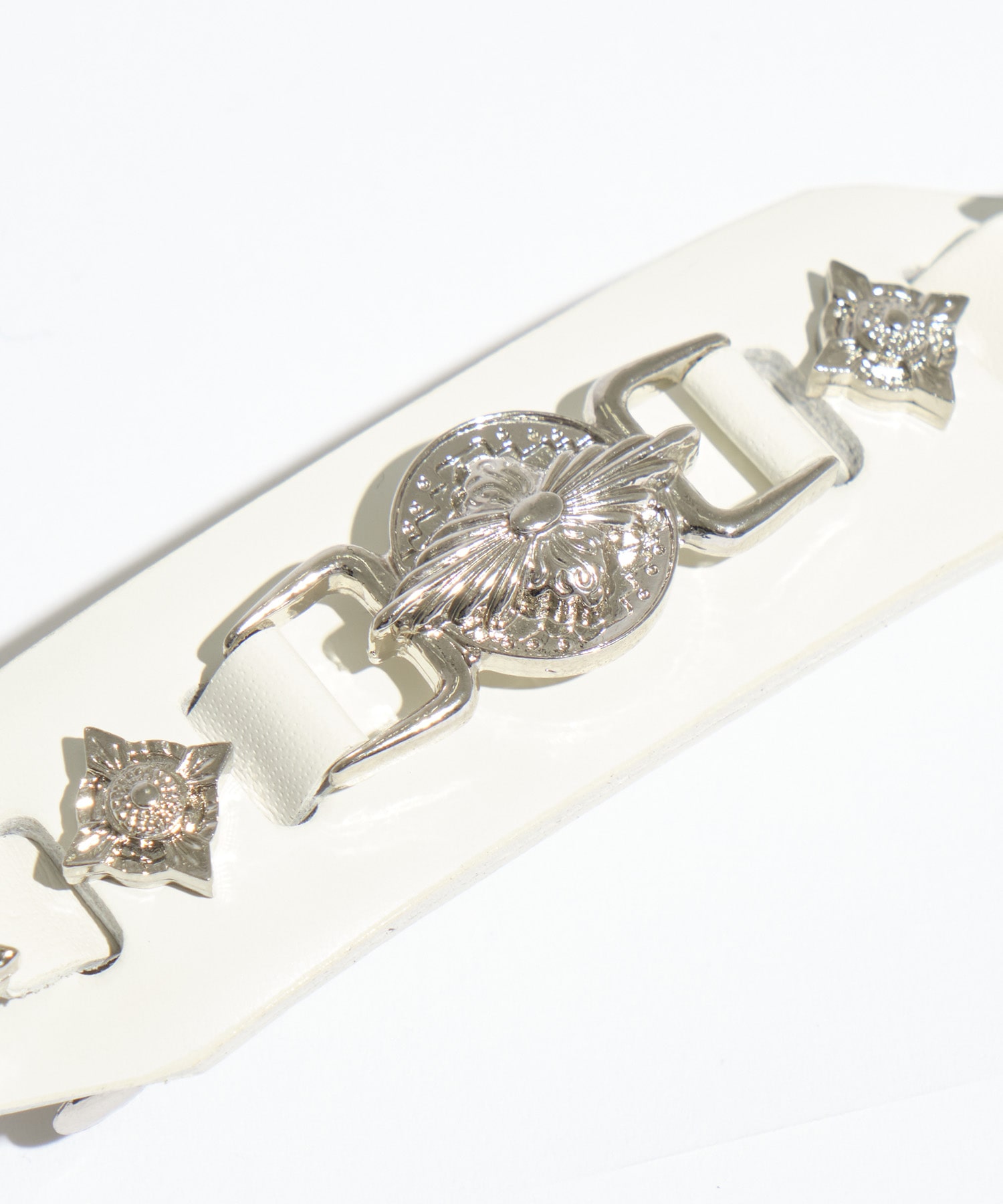 別注Metal leather barette mini TOGA
